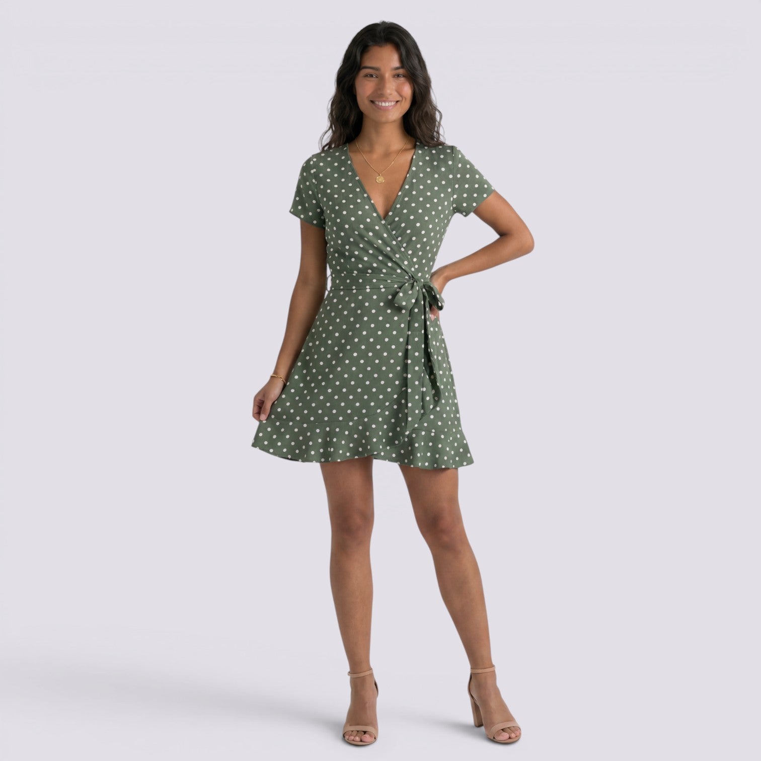 Vestido Corto Lunares Mujer