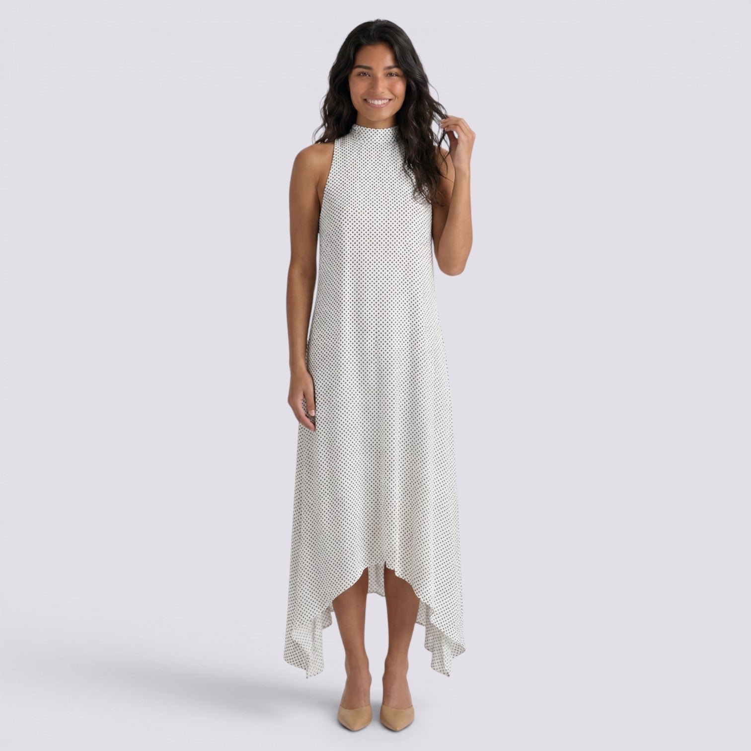 Vestido Midi Halter Mujer Verano Elegante