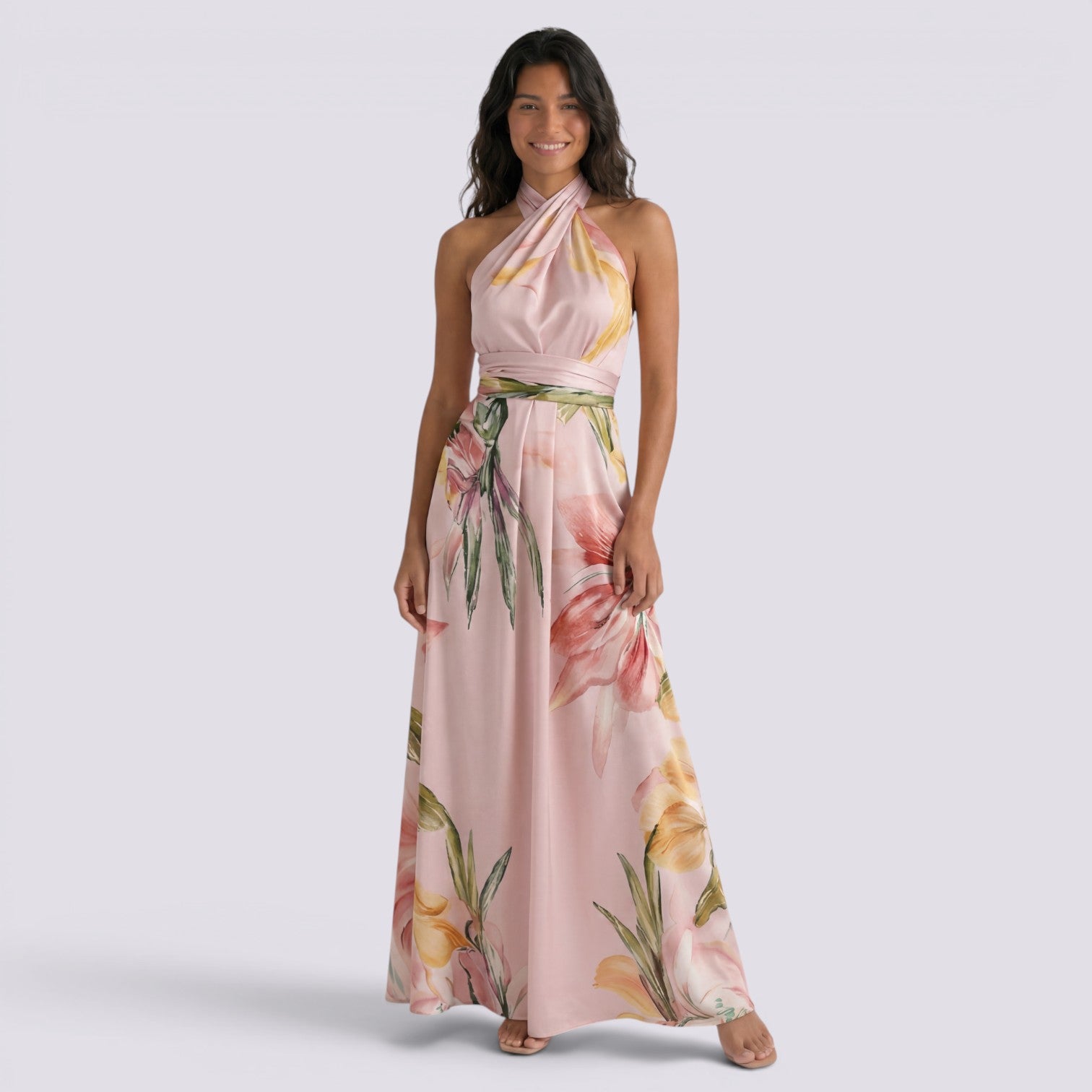 Vestido Largo Floral Mujer Verano
