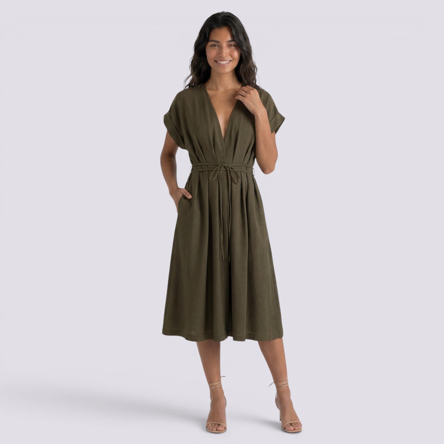 Vestido Verano Mujer Cuello V