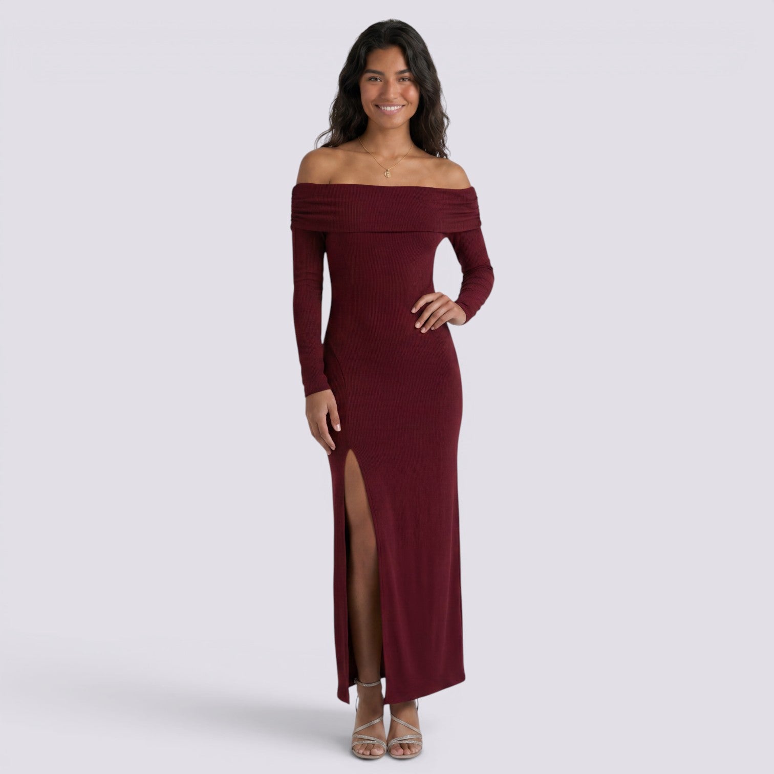 Vestido Midi Ajustado Mujer