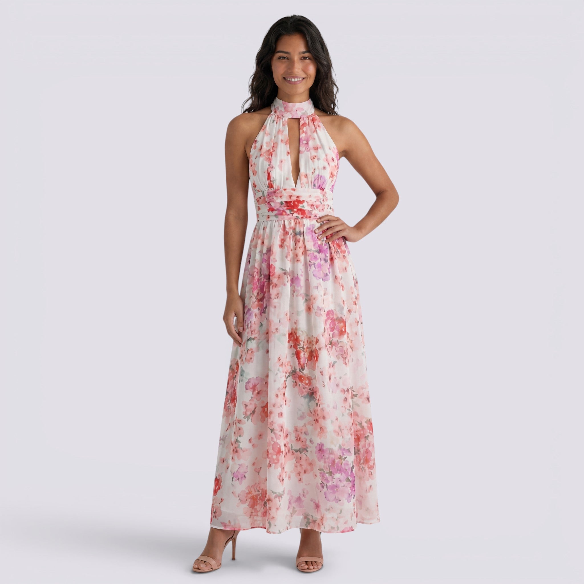 Vestido Largo Floral Mujer