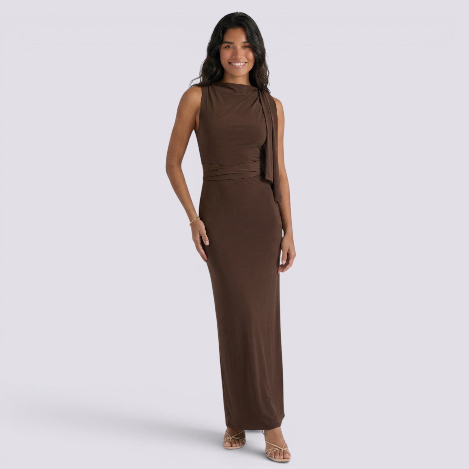 Vestido Largo Mujer Sin Mangas