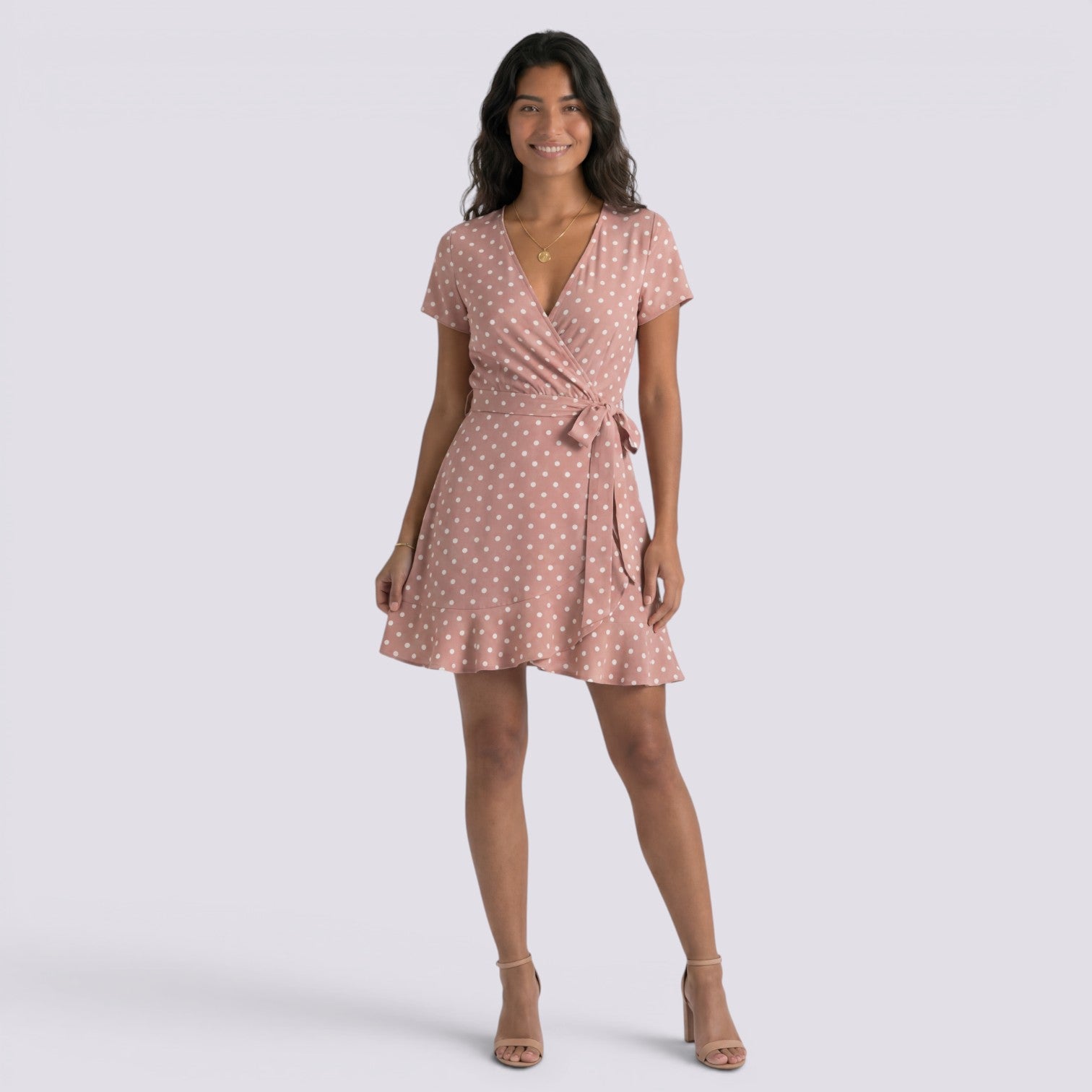 Vestido Corto Lunares Mujer