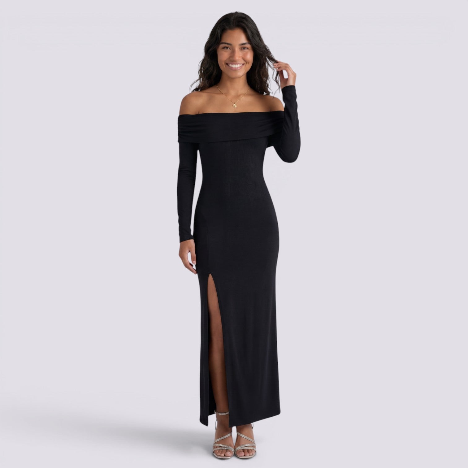 Vestido Midi Ajustado Mujer