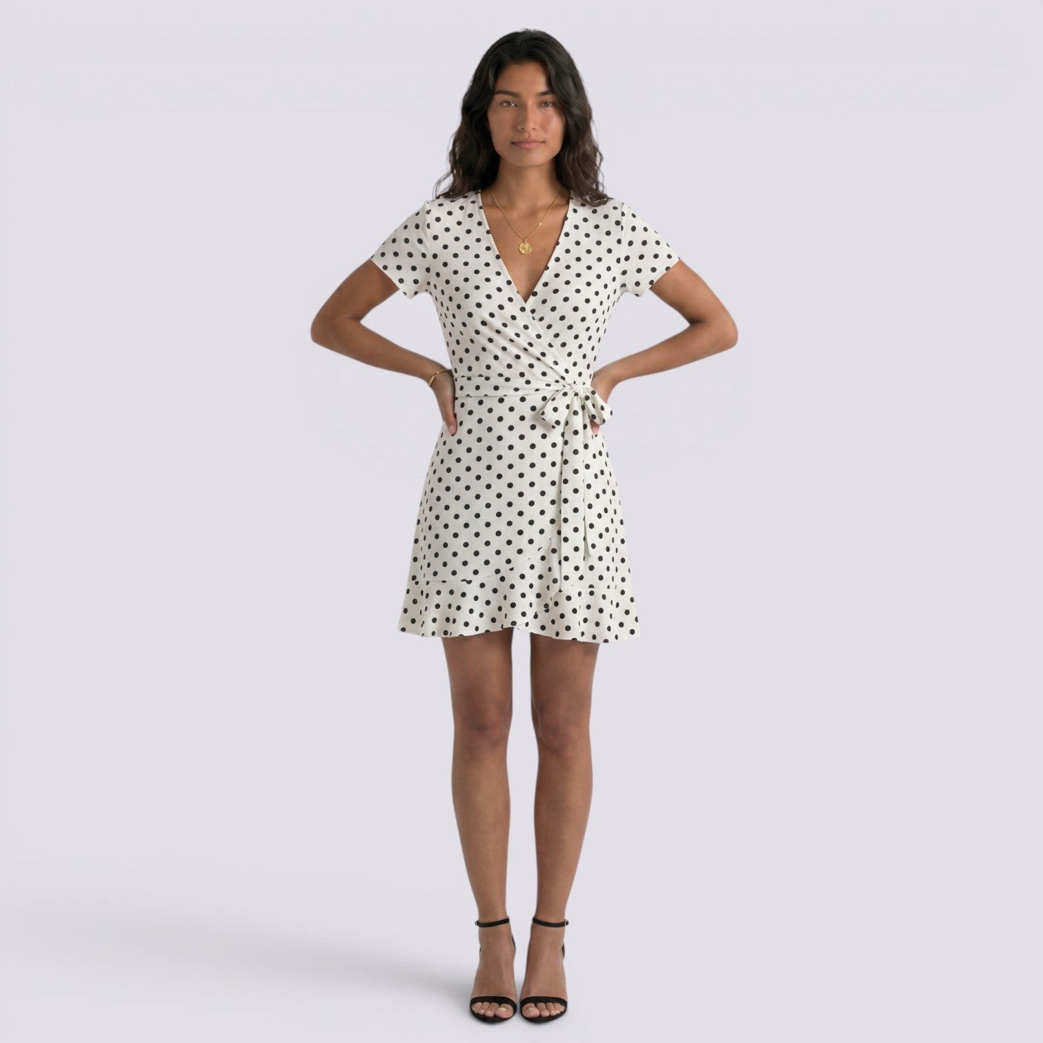 Vestido Corto Lunares Mujer