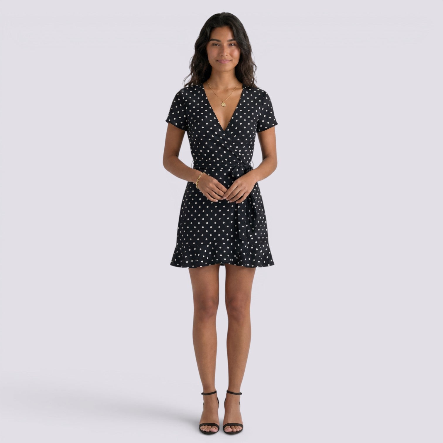 Vestido Corto Lunares Mujer