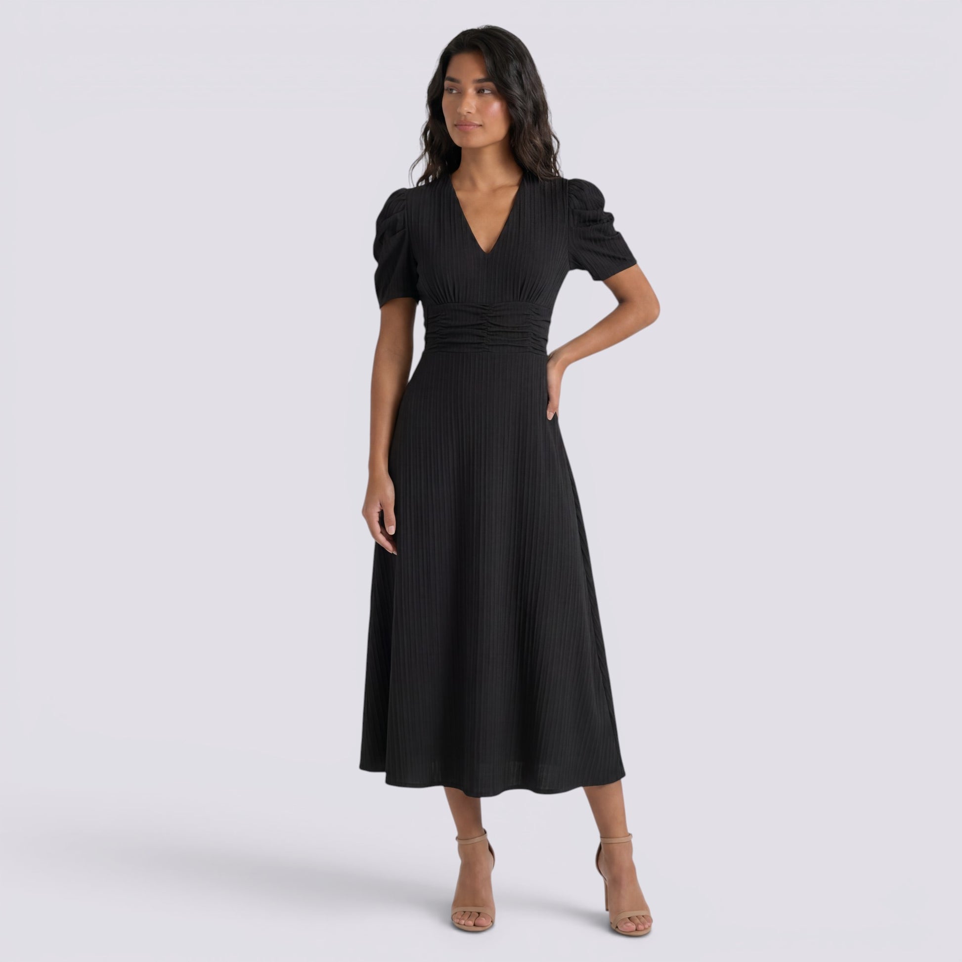 Vestido Midi Mujer Elegante