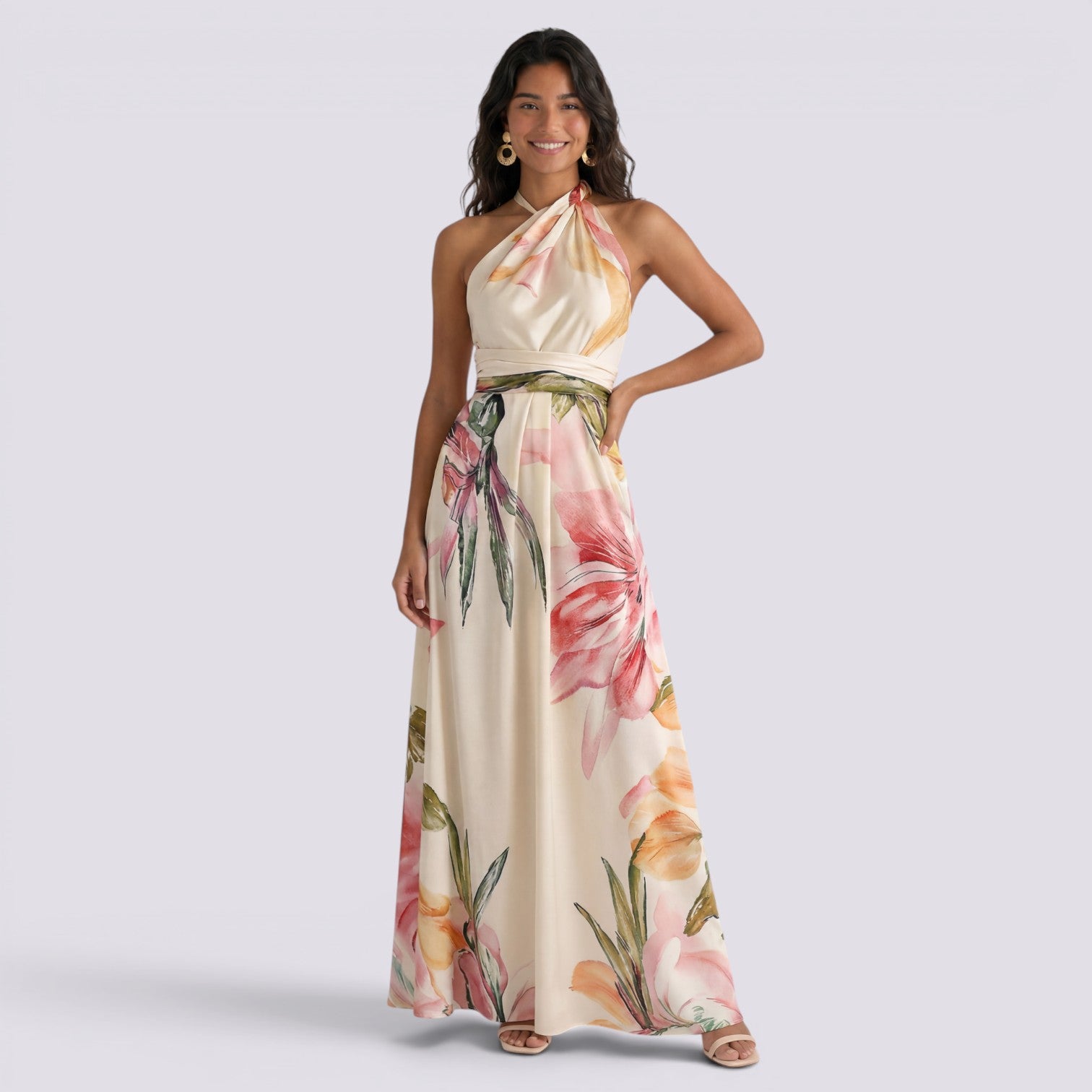 Vestido Largo Floral Mujer Verano