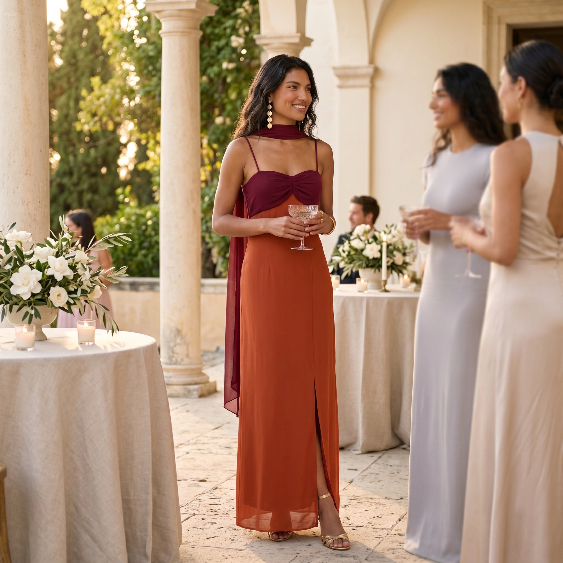Vestido Largo Elegante Mujer Fiesta