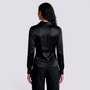 Blusa Mujer Cuello Solapa Manga Larga - Negro Back