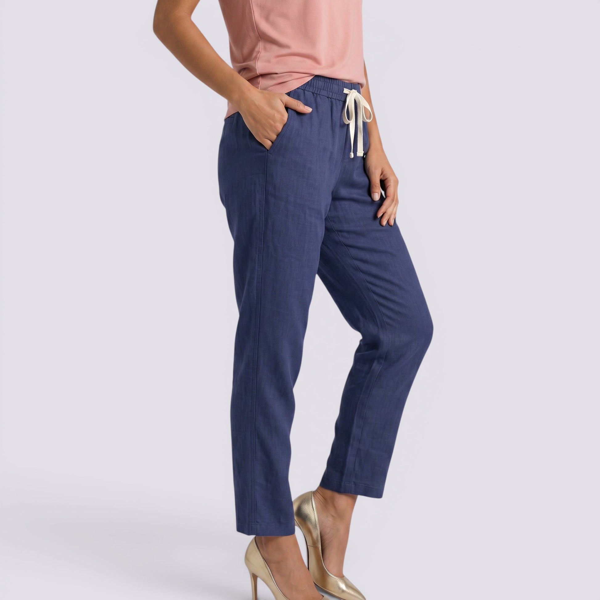 Pantalón Casual Mujer Cintura Elástica
