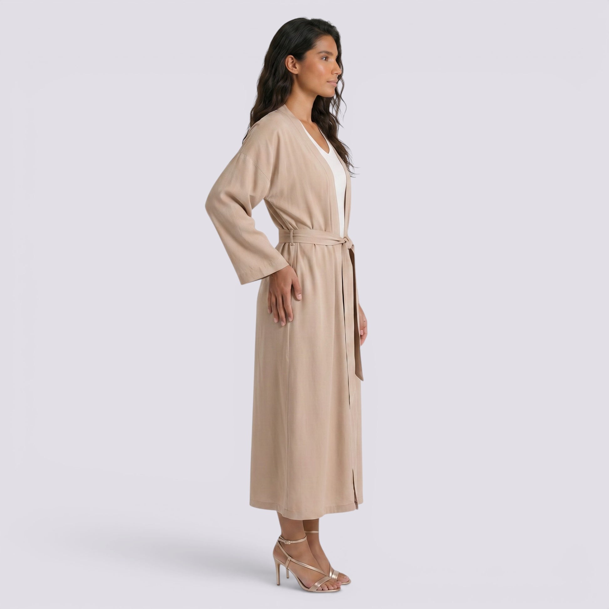 Kimono Playero Mujer con Cinturón