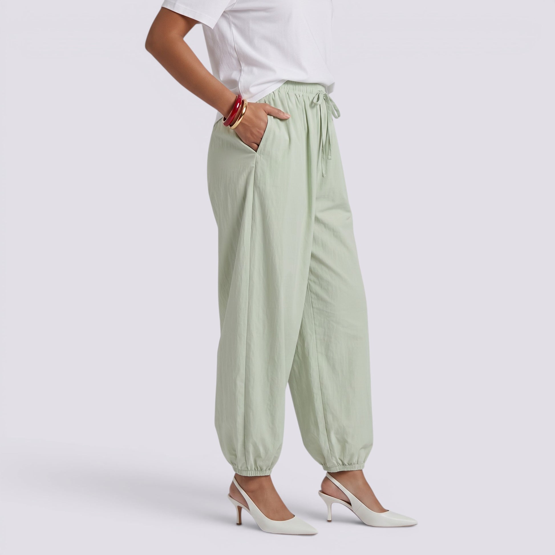Pantalón Ancho Mujer Algodón Casual