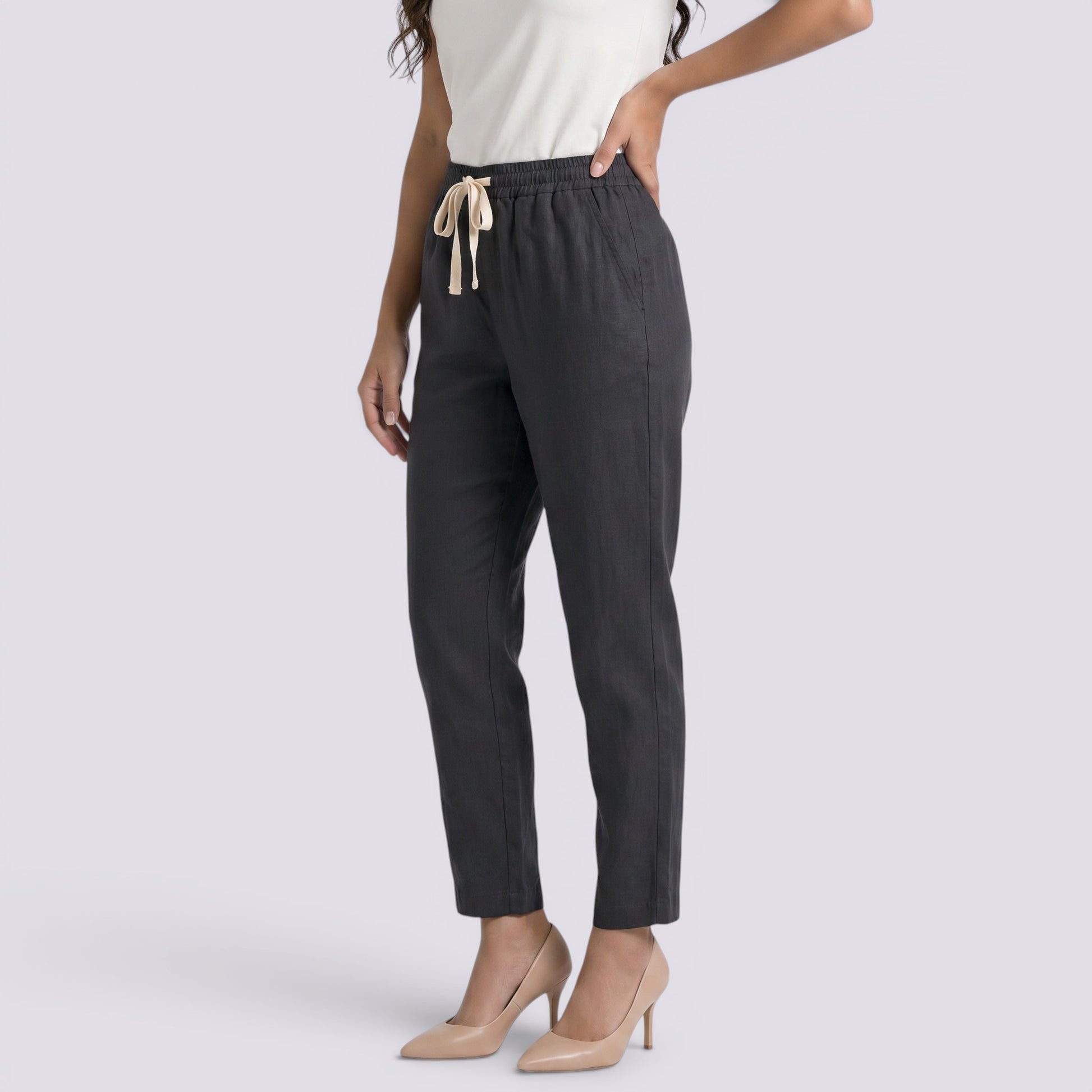 Pantalón Casual Mujer Cintura Elástica