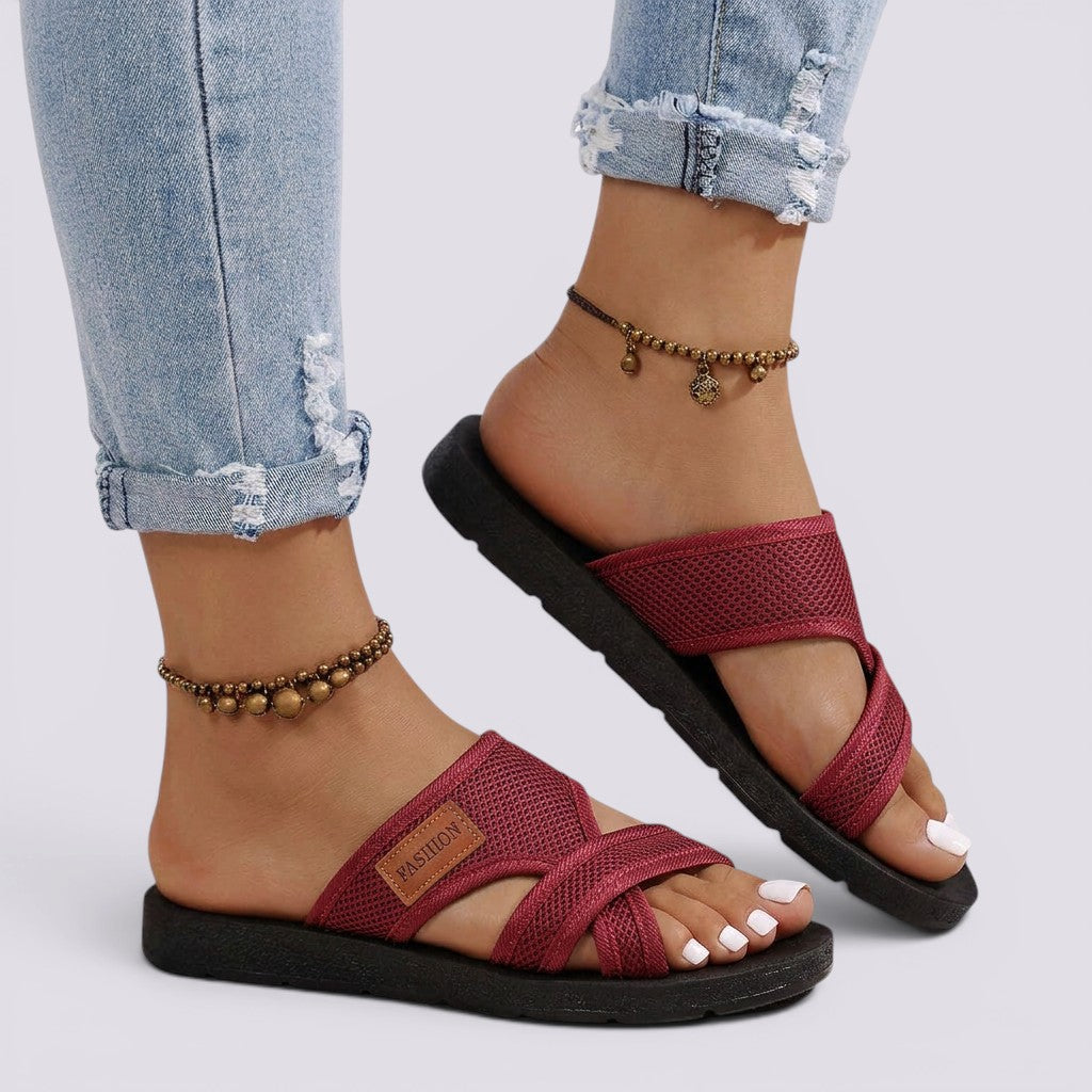 Sandalias Mujer Planas Transpirables Cómodas Verano