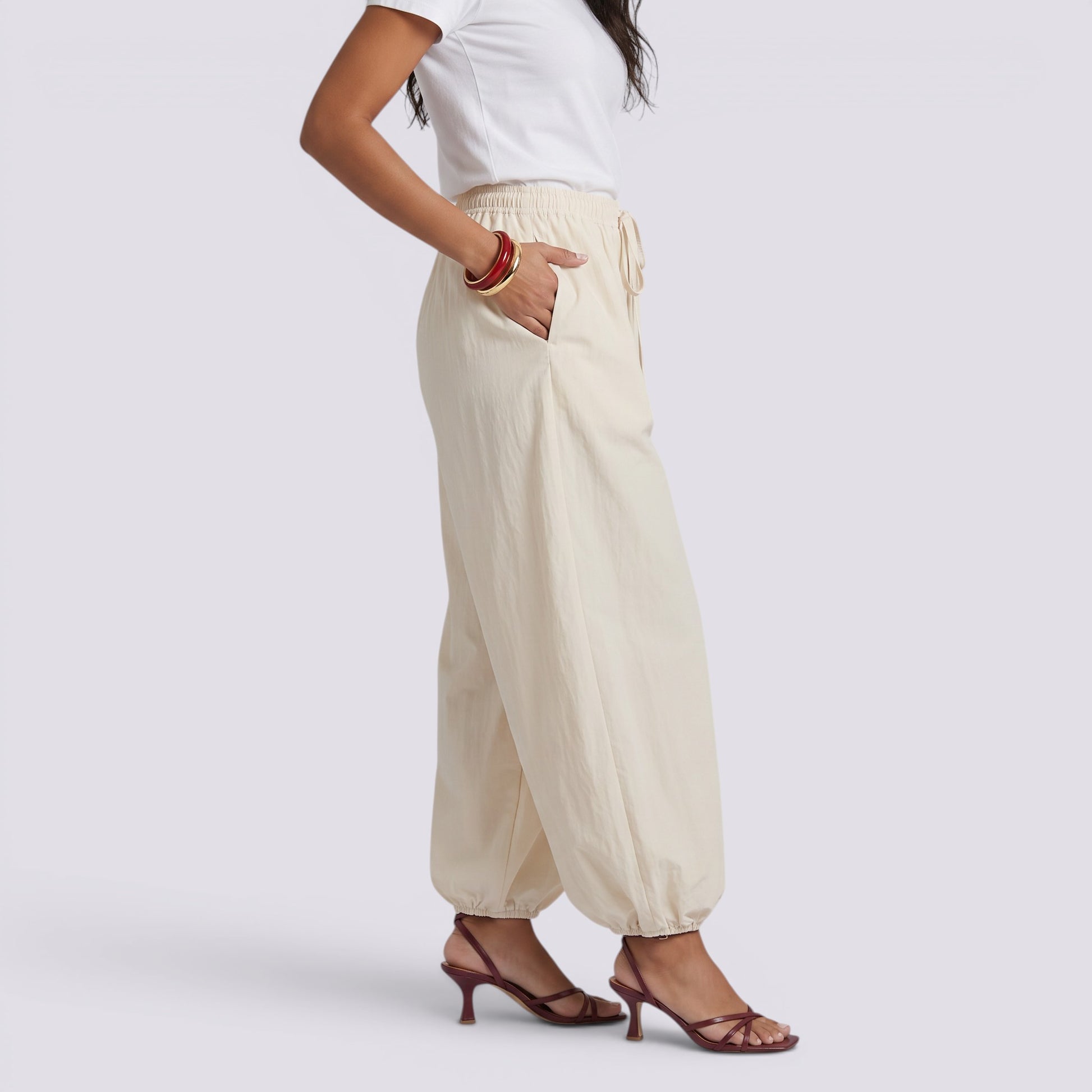 Pantalón Ancho Mujer Algodón Casual
