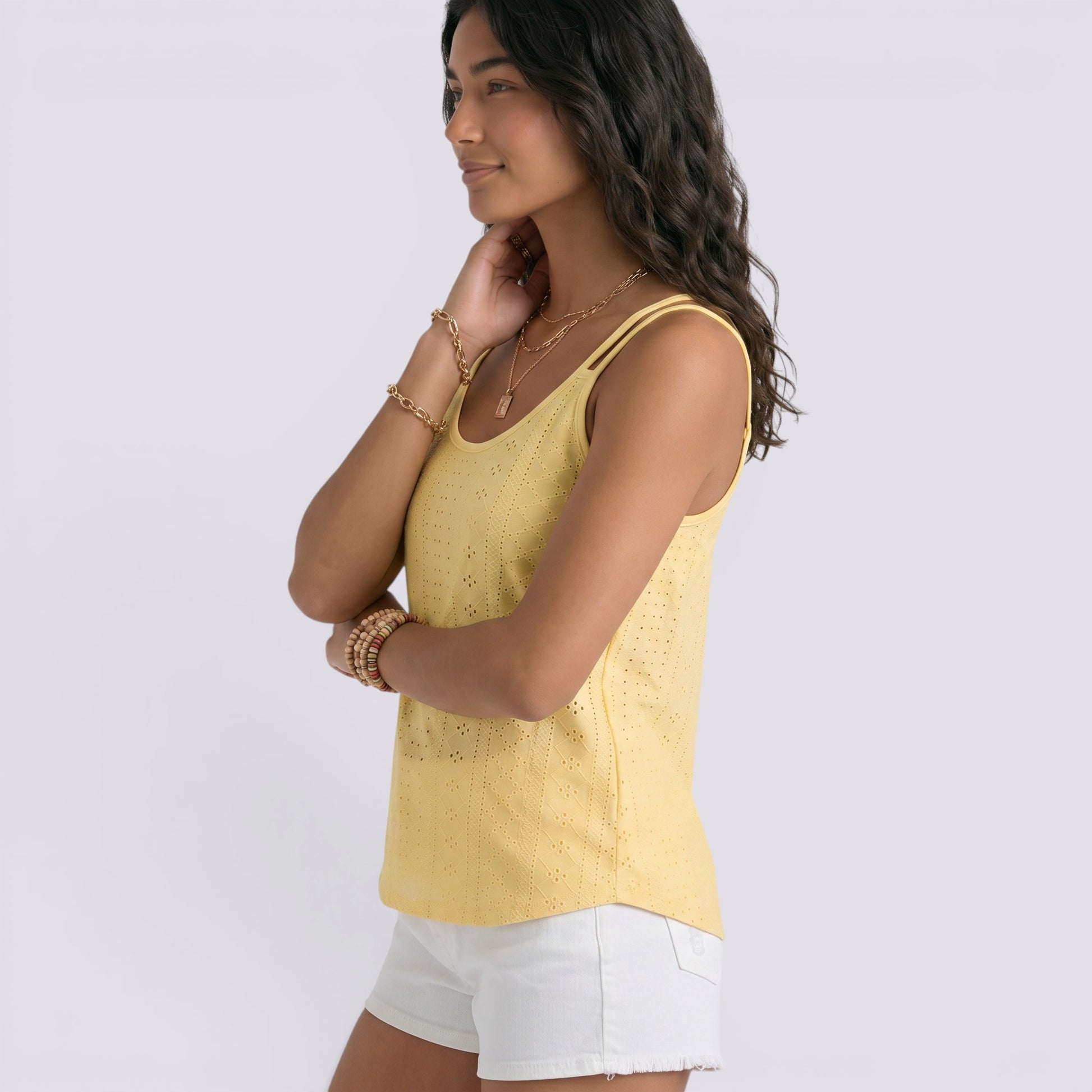 Camiseta Sin Mangas Mujer Verano Calada