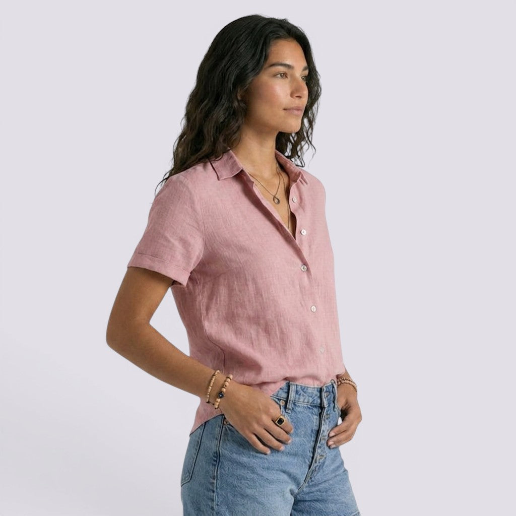Camisa Mujer Lino Elegante
