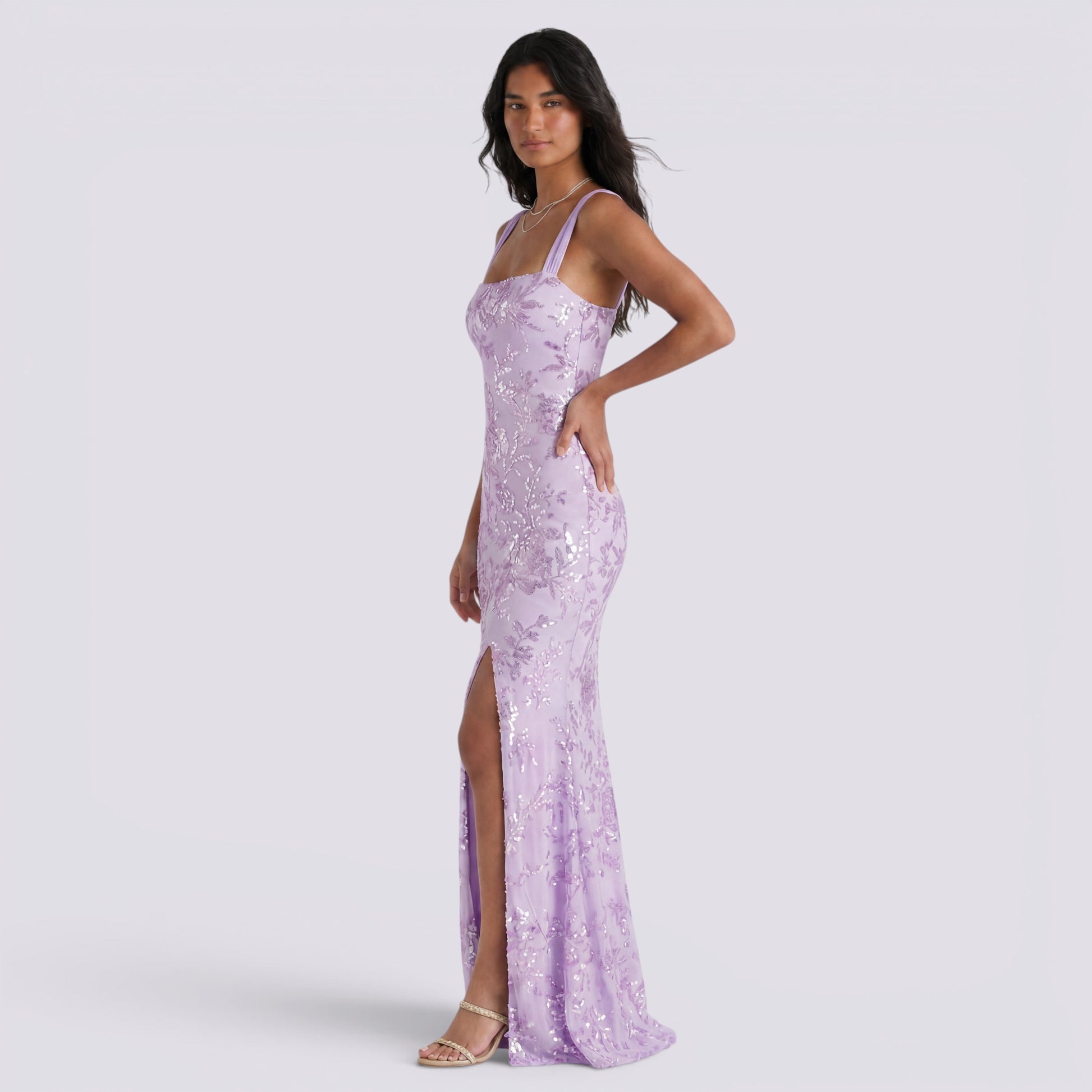 Vestido Largo Floral Fiesta Halter Mujer
