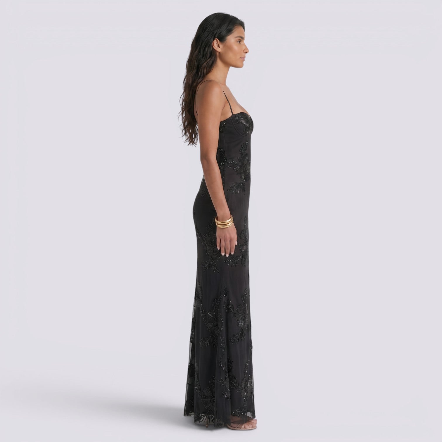 Vestido Largo Floral Mujer Fiesta