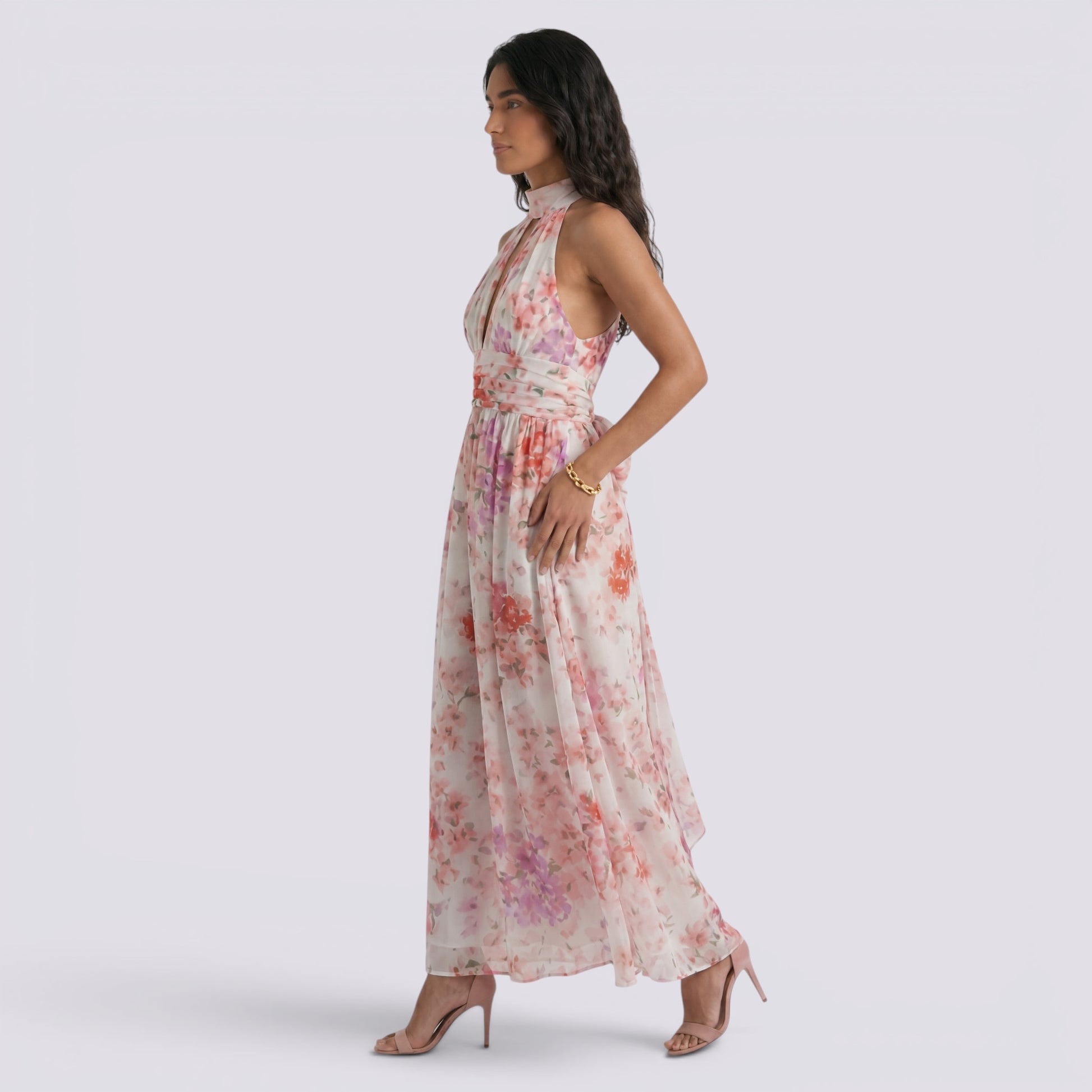 Vestido Largo Floral Mujer