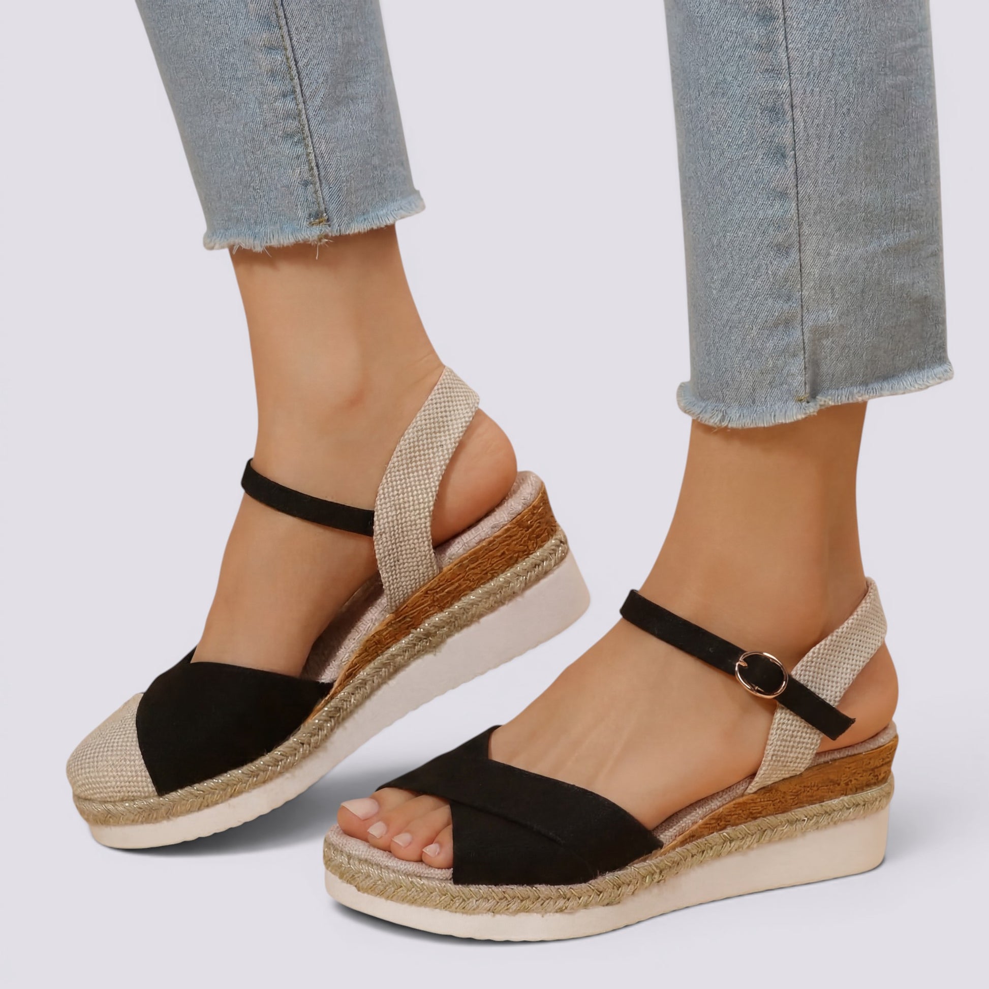 Sandalias Cuña Mujer Cerradas