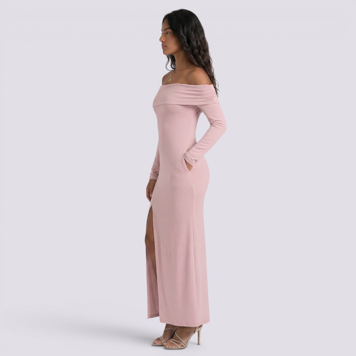 Vestido Midi Ajustado Mujer