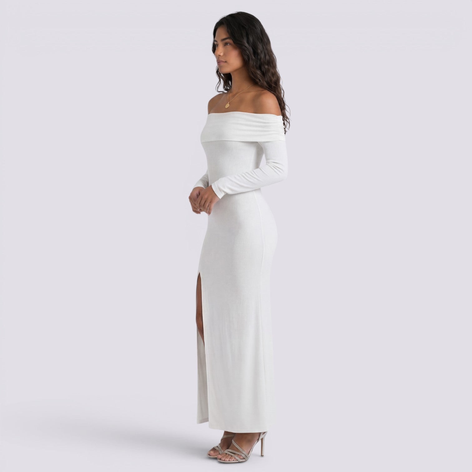 Vestido Midi Ajustado Mujer
