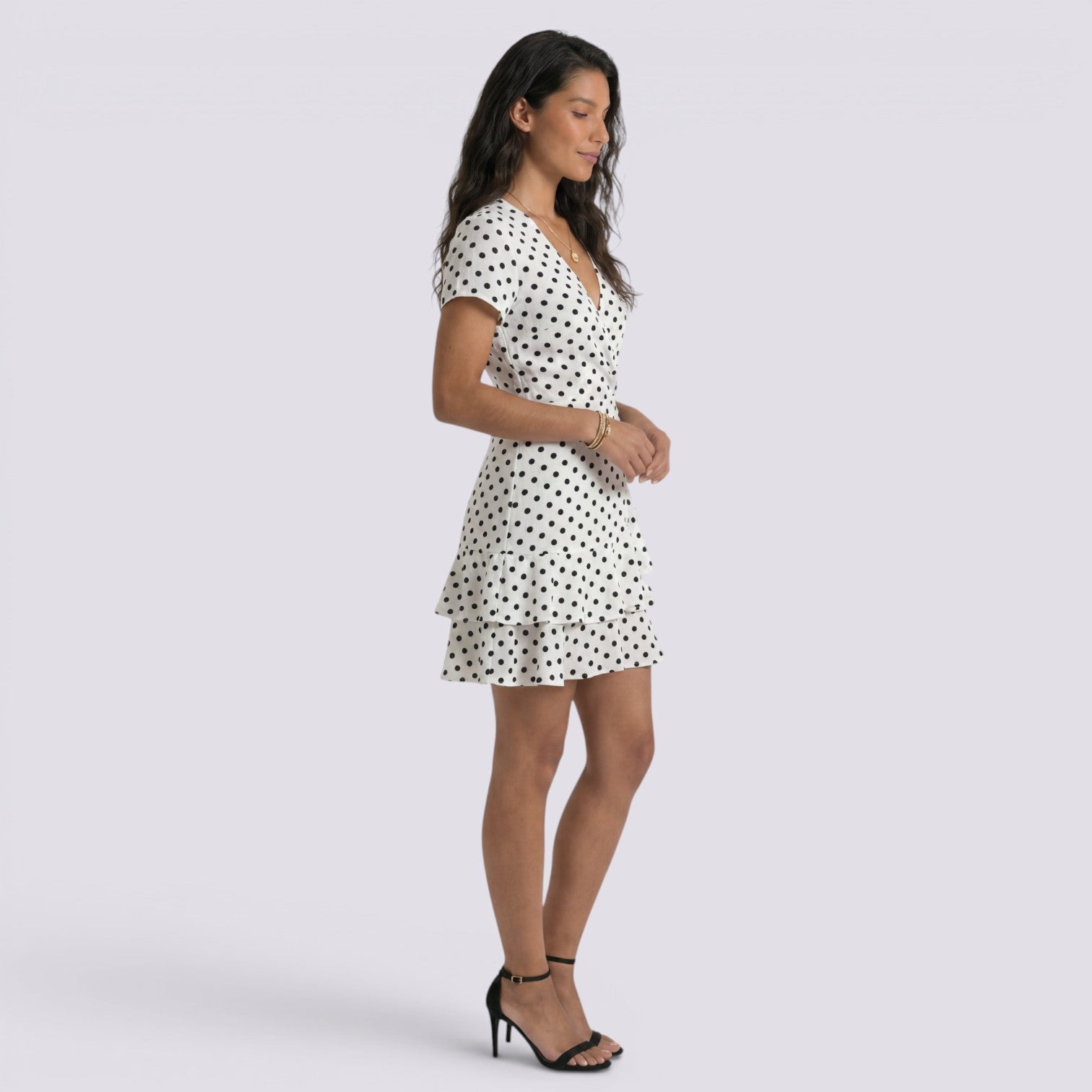 Vestido Corto Lunares Mujer