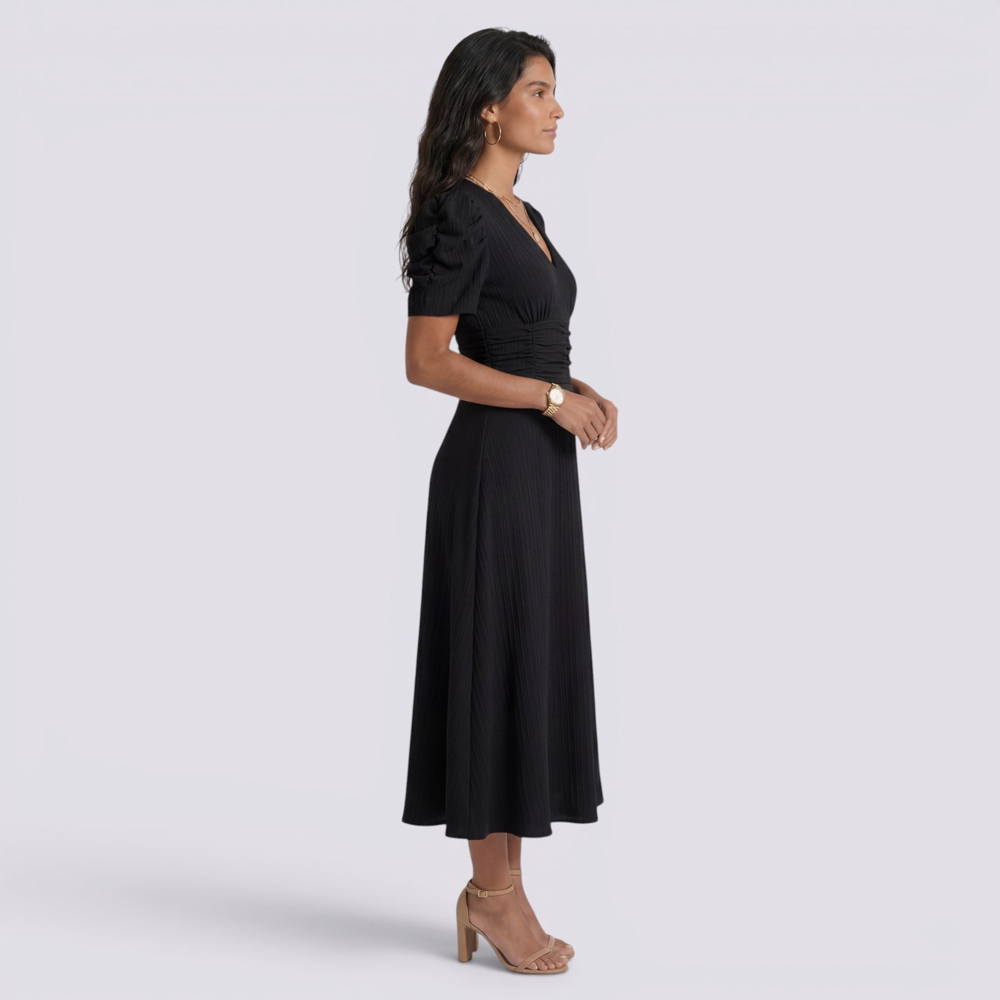 Vestido Midi Mujer Elegante