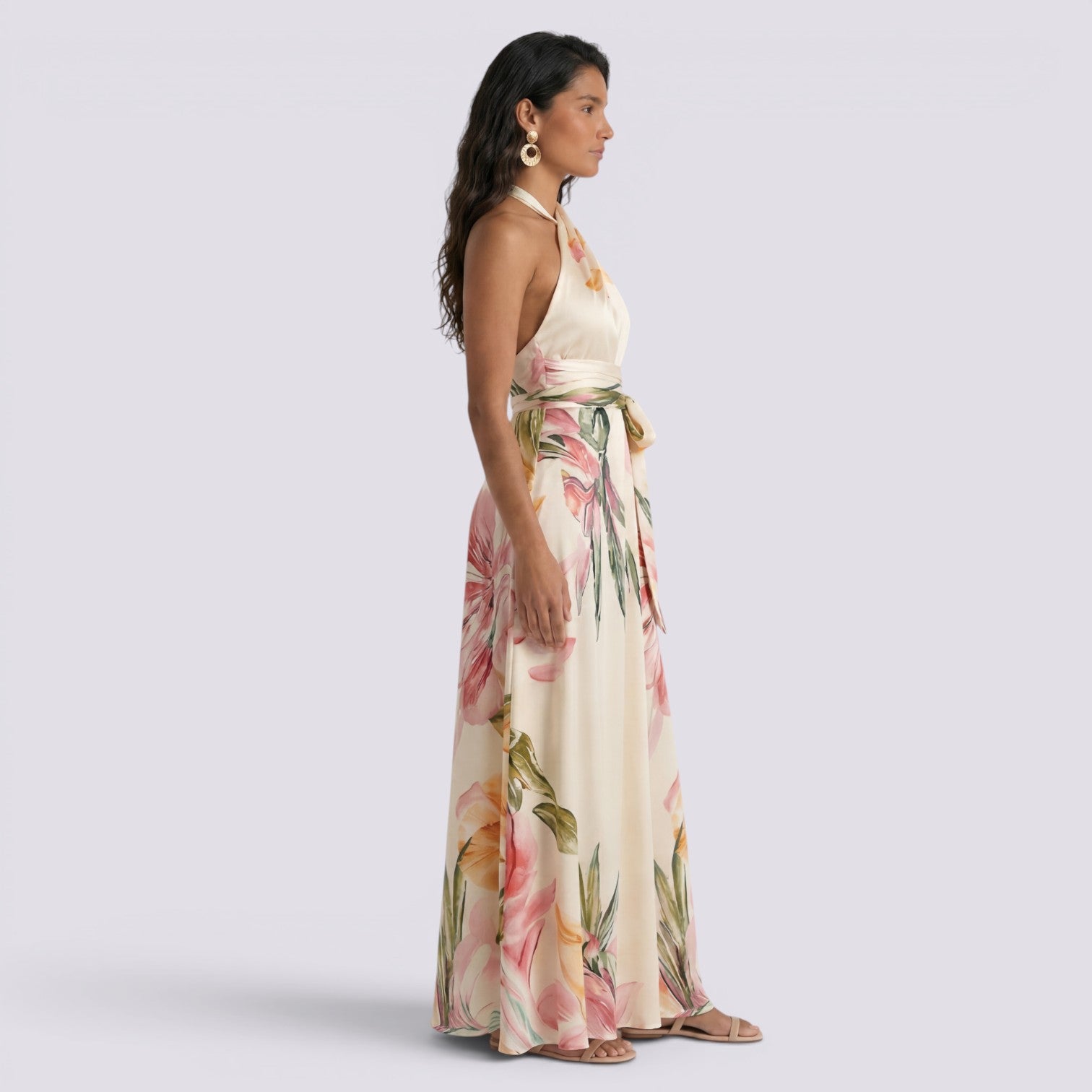 Vestido Largo Floral Mujer Verano