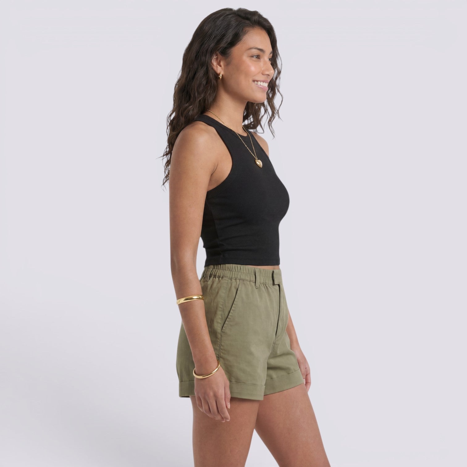 Pantalones Corto Mujer Verano Cintura Alta