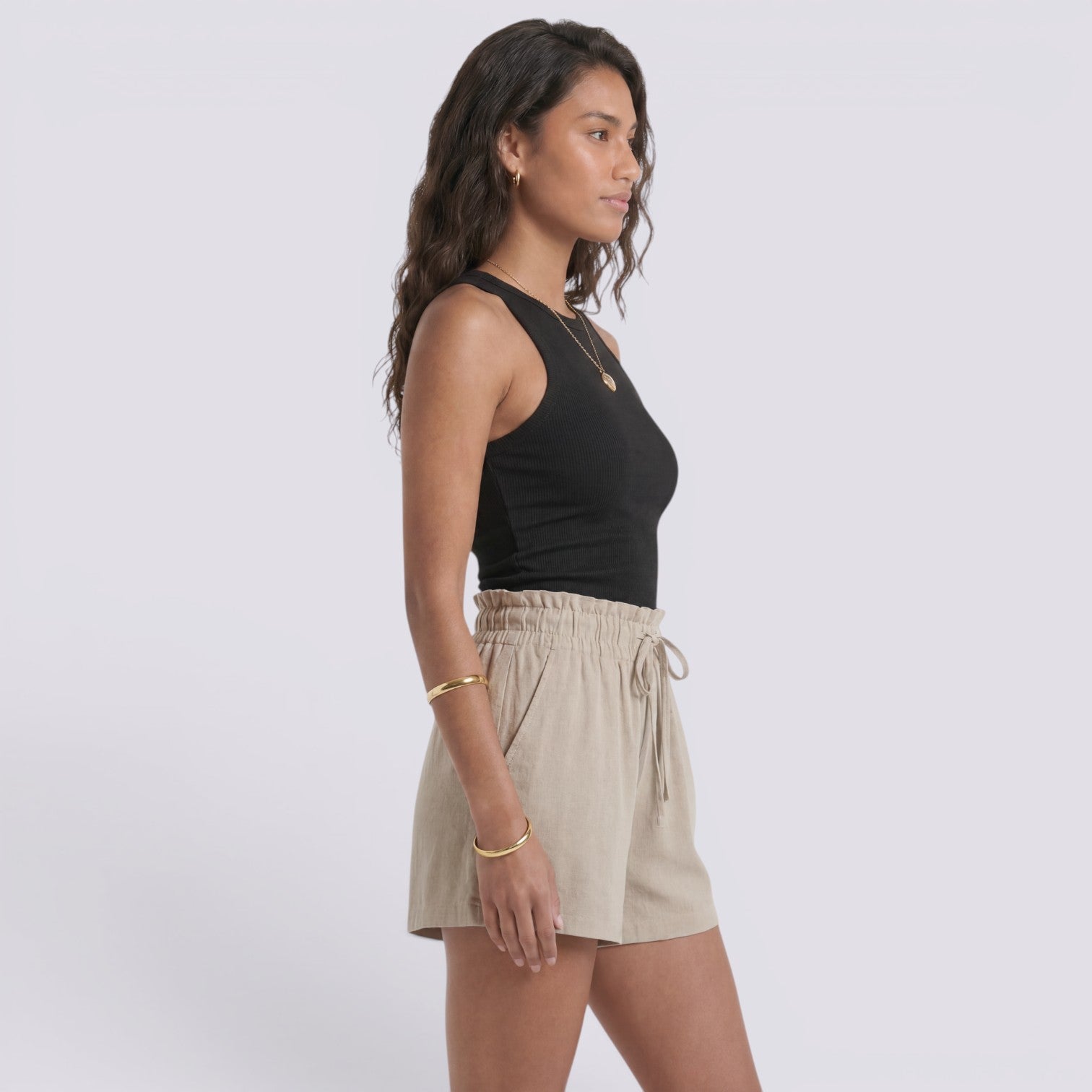 Pantalones Cortos Mujer Verano Cintura Elástica