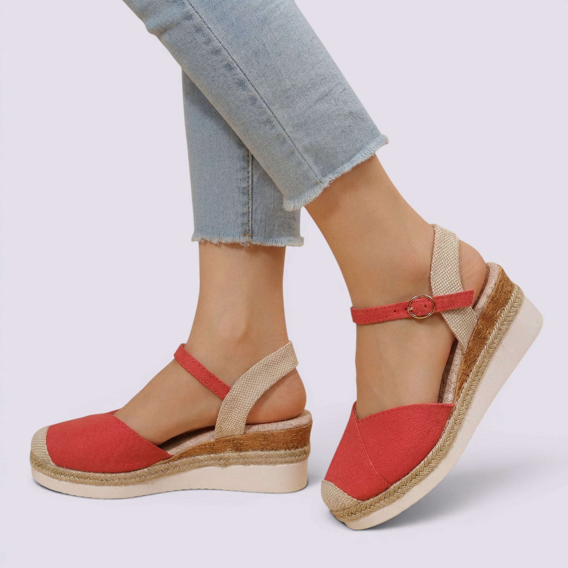 Sandalias Cuña Mujer Cerradas
