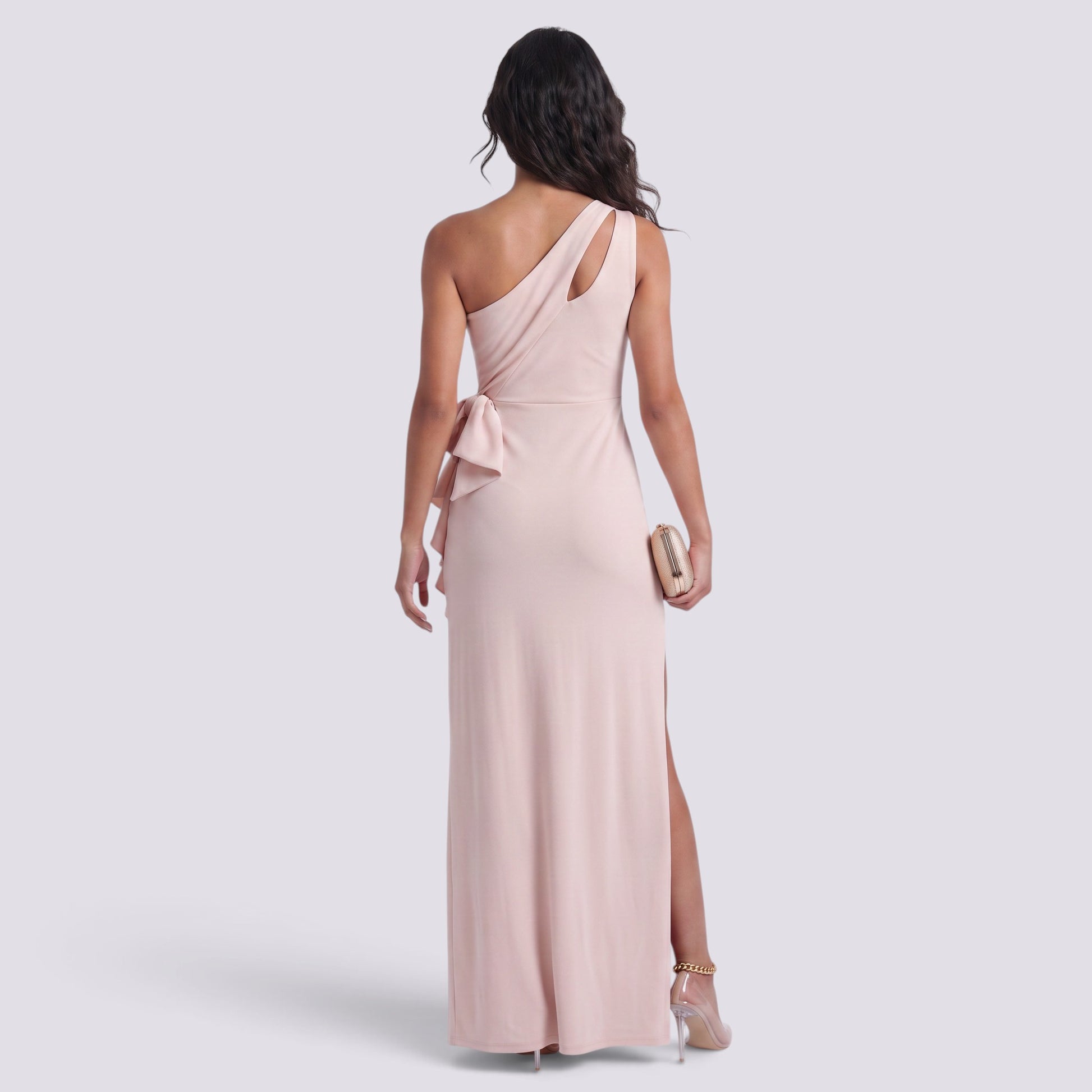 Vestido Mujer Hombro Caído Elegante
