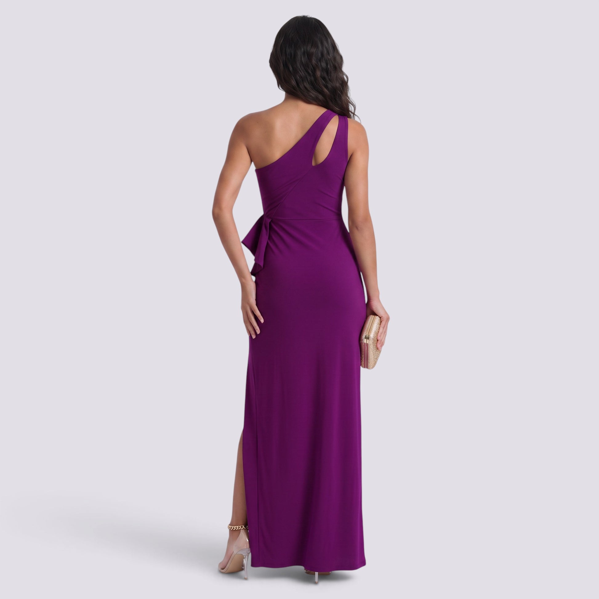Vestido Mujer Hombro Caído Elegante