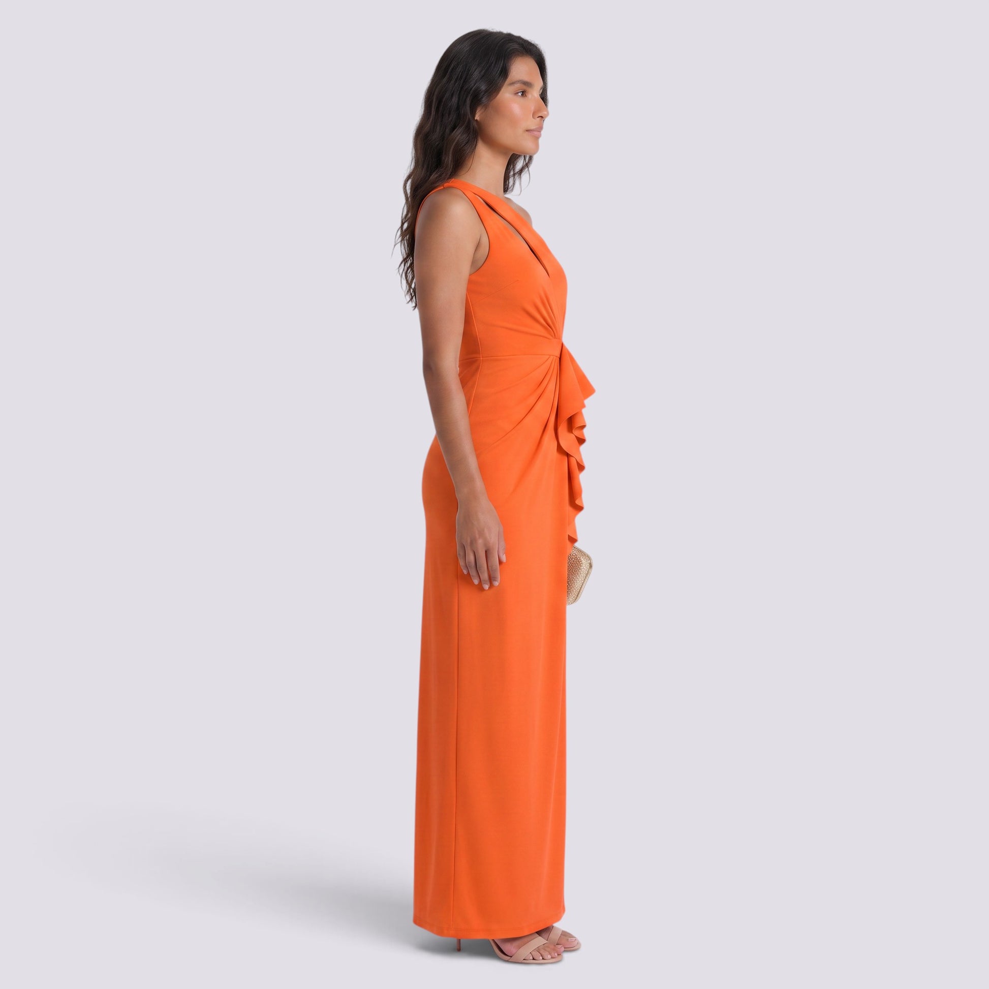 Vestido Mujer Hombro Caído Elegante