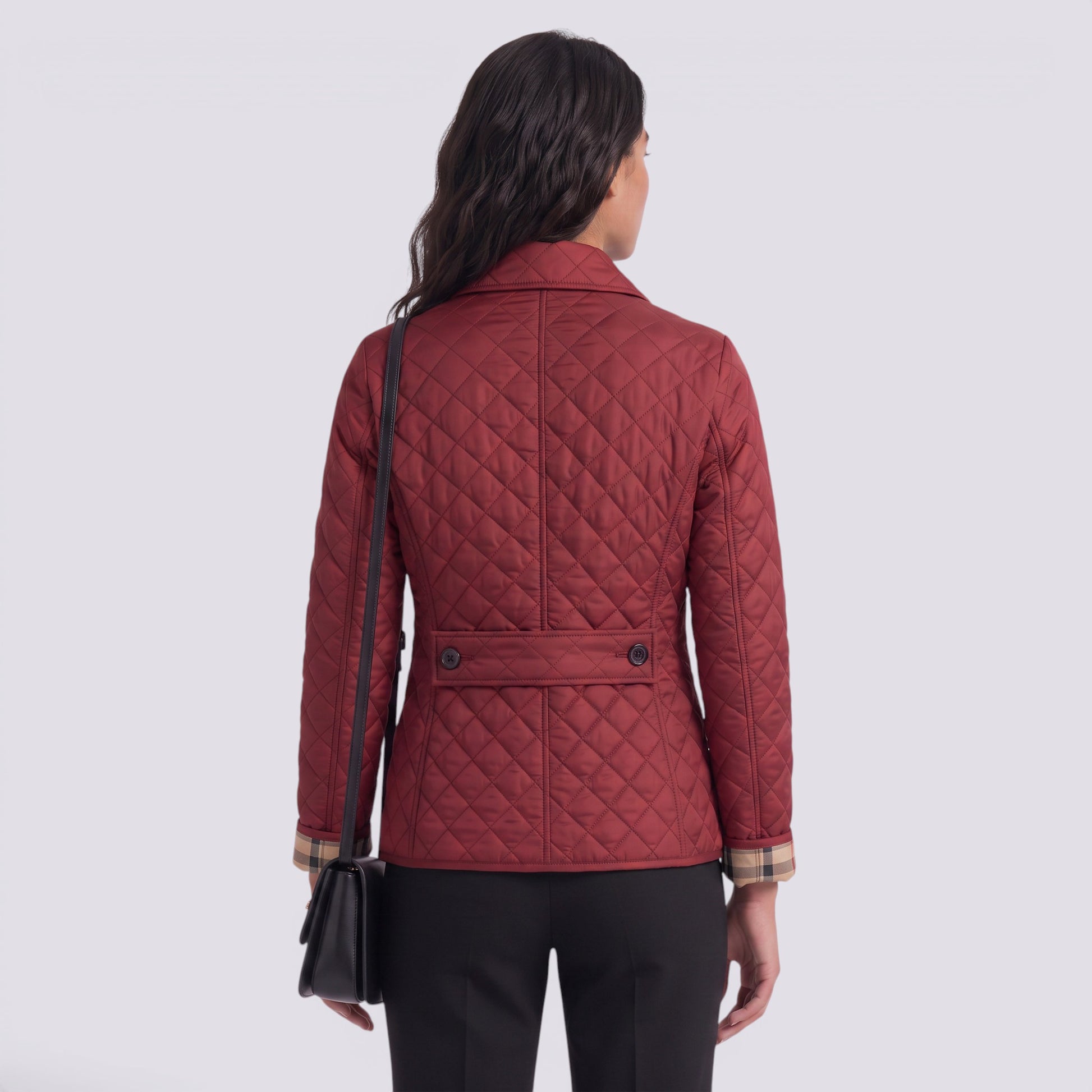 Chaqueta Acolchada Mujer Elegante con Solapa