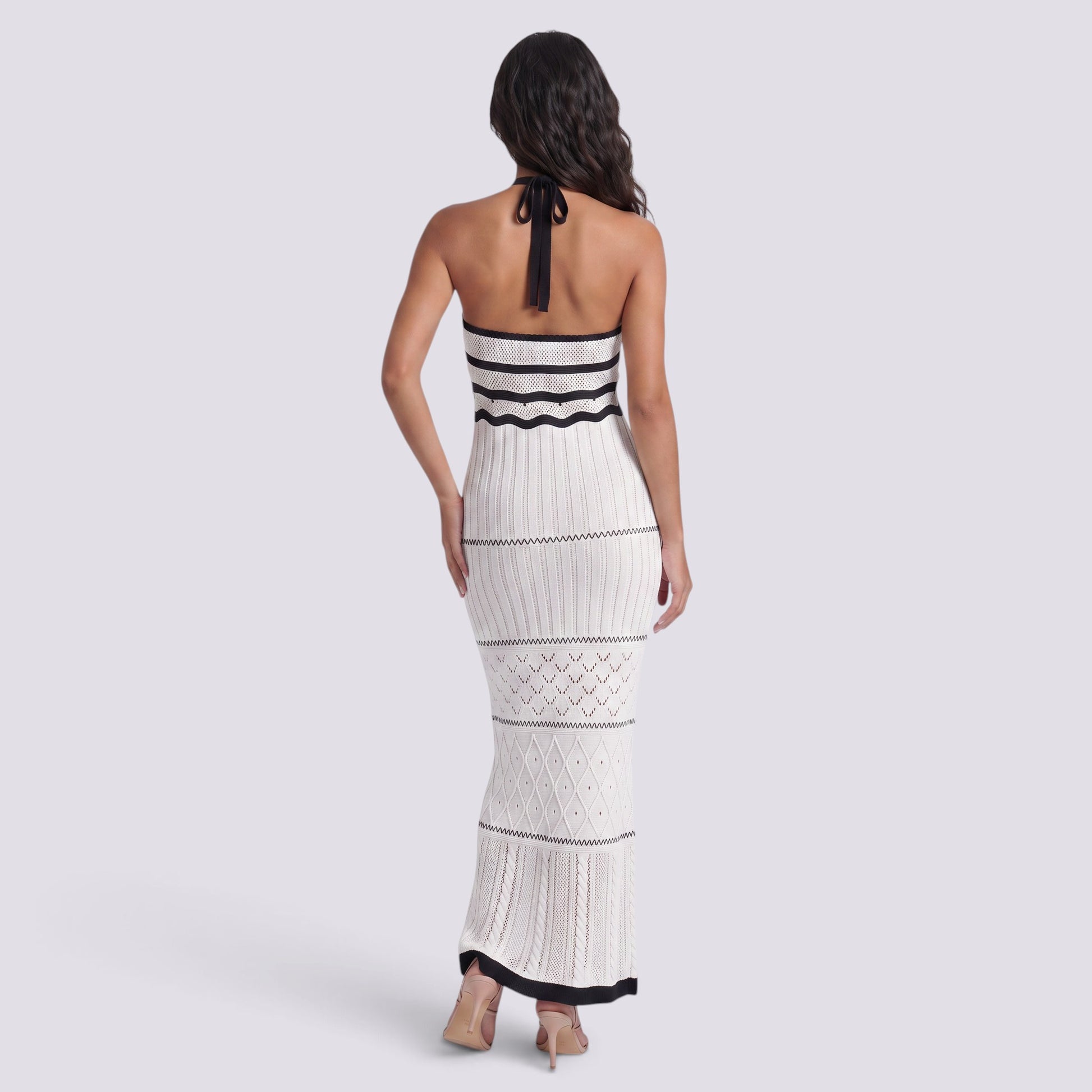 Vestido de Punto Mujer Tirantes Calado