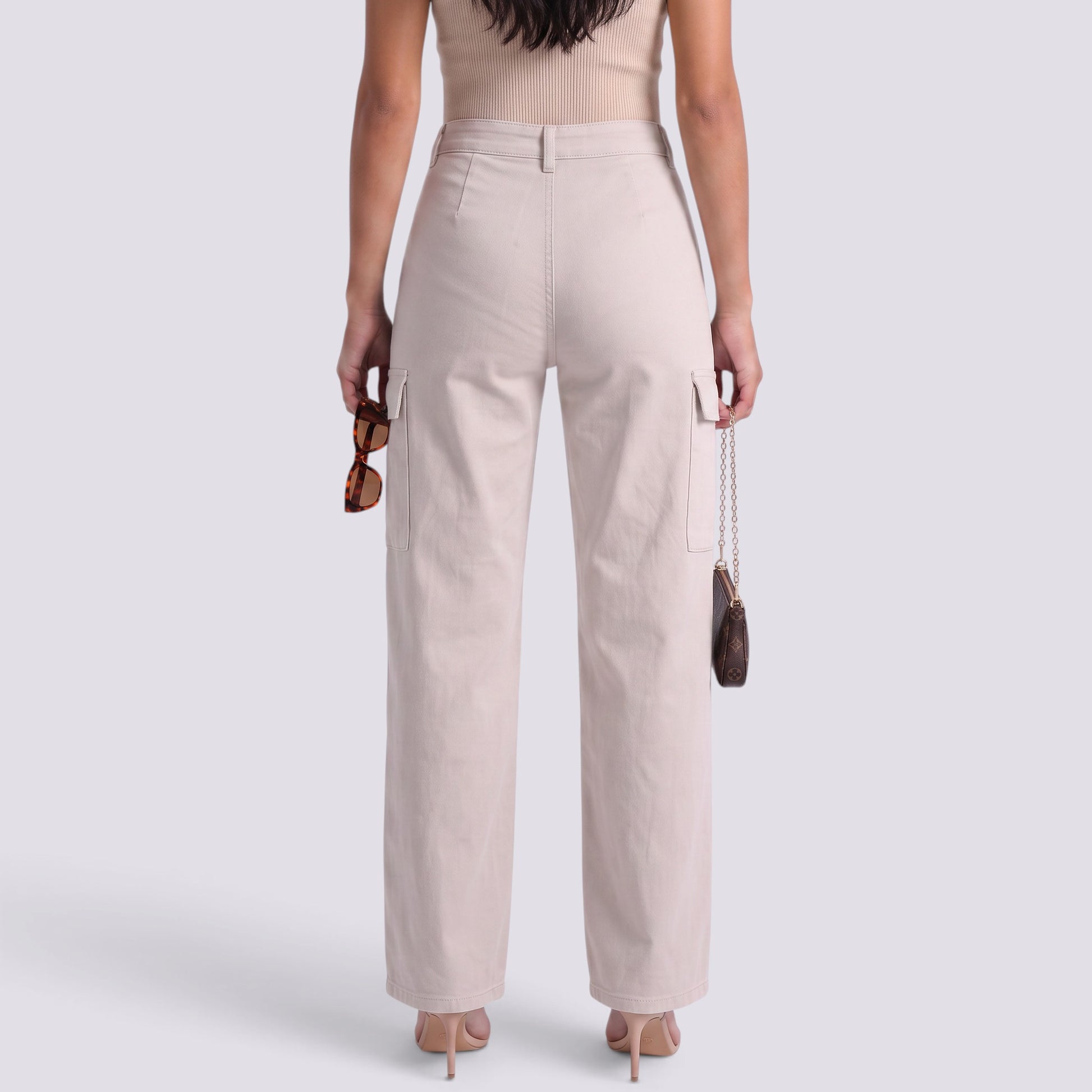 Pantalón Vaquero Mujer Recto Tiro Alto