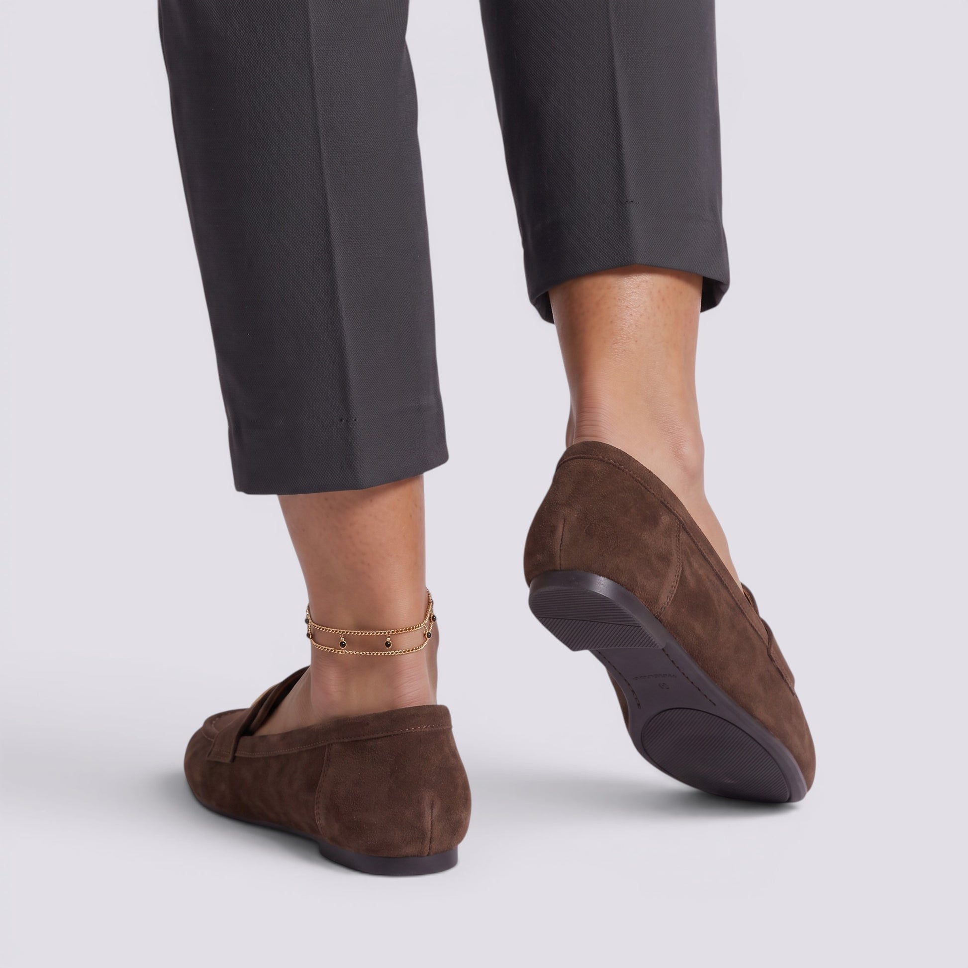 Zapatos Mocasines Mujer Estilo Inglés Punta Cuadrada