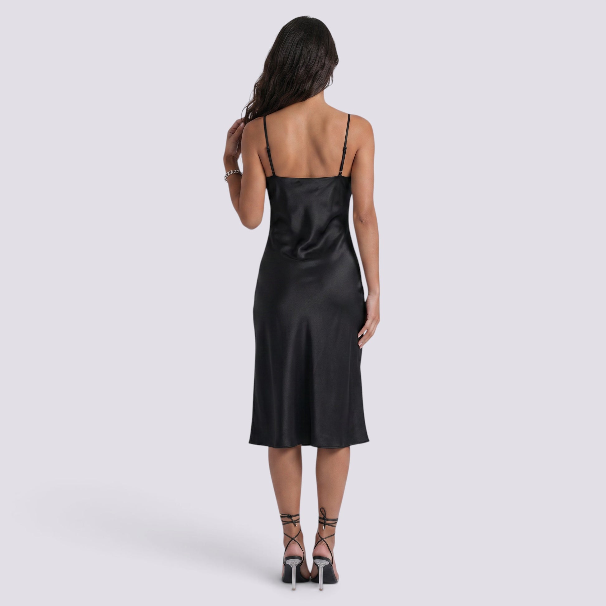 Vestido Midi Mujer Escote V