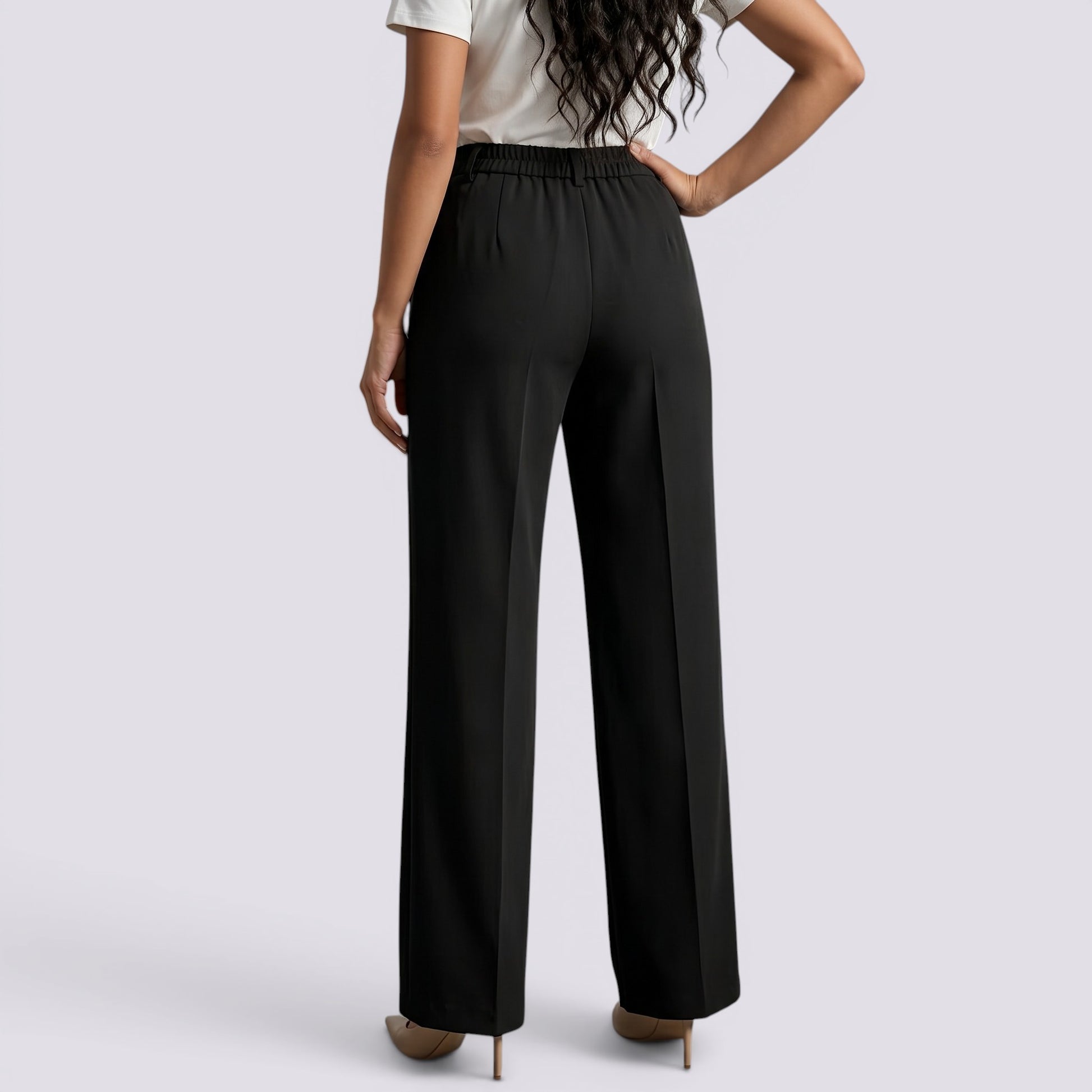 Pantalón de Vestir Mujer Tiro Alto