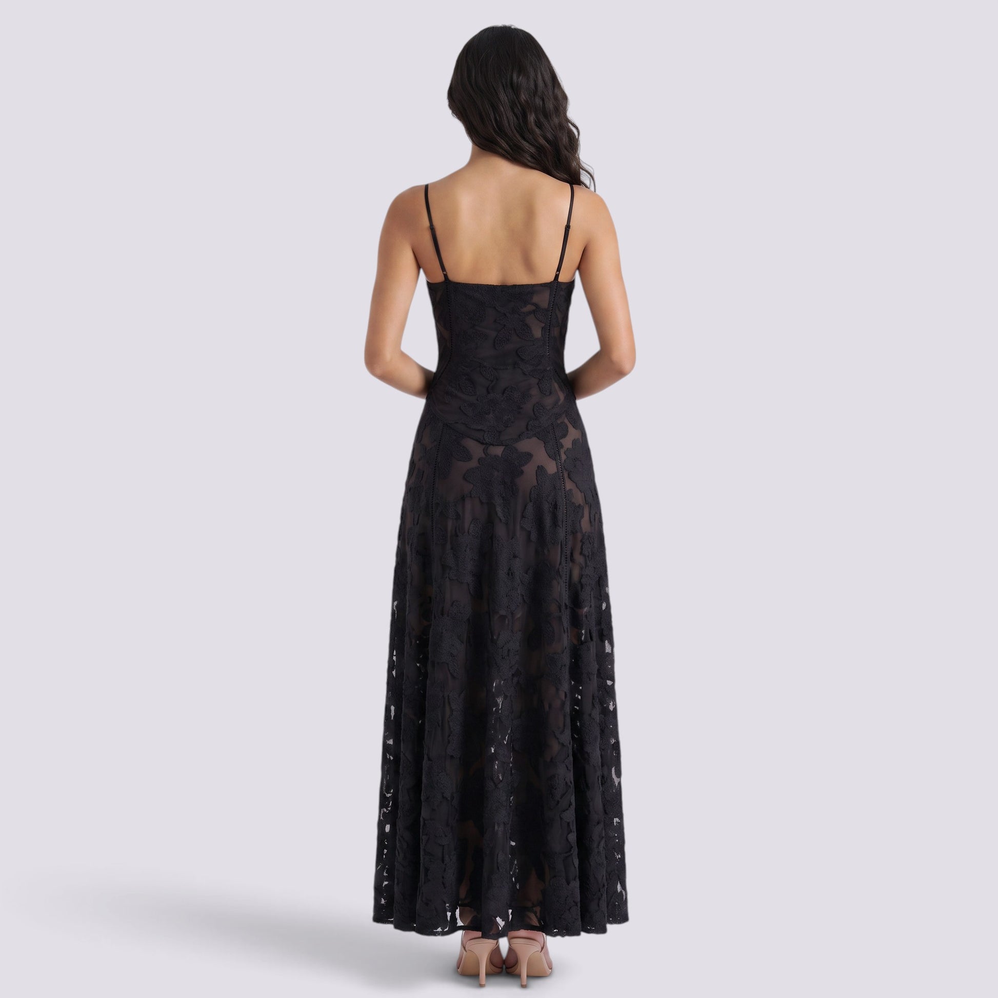Vestido Fiesta Mujer Palabra de Honor Escote Recto