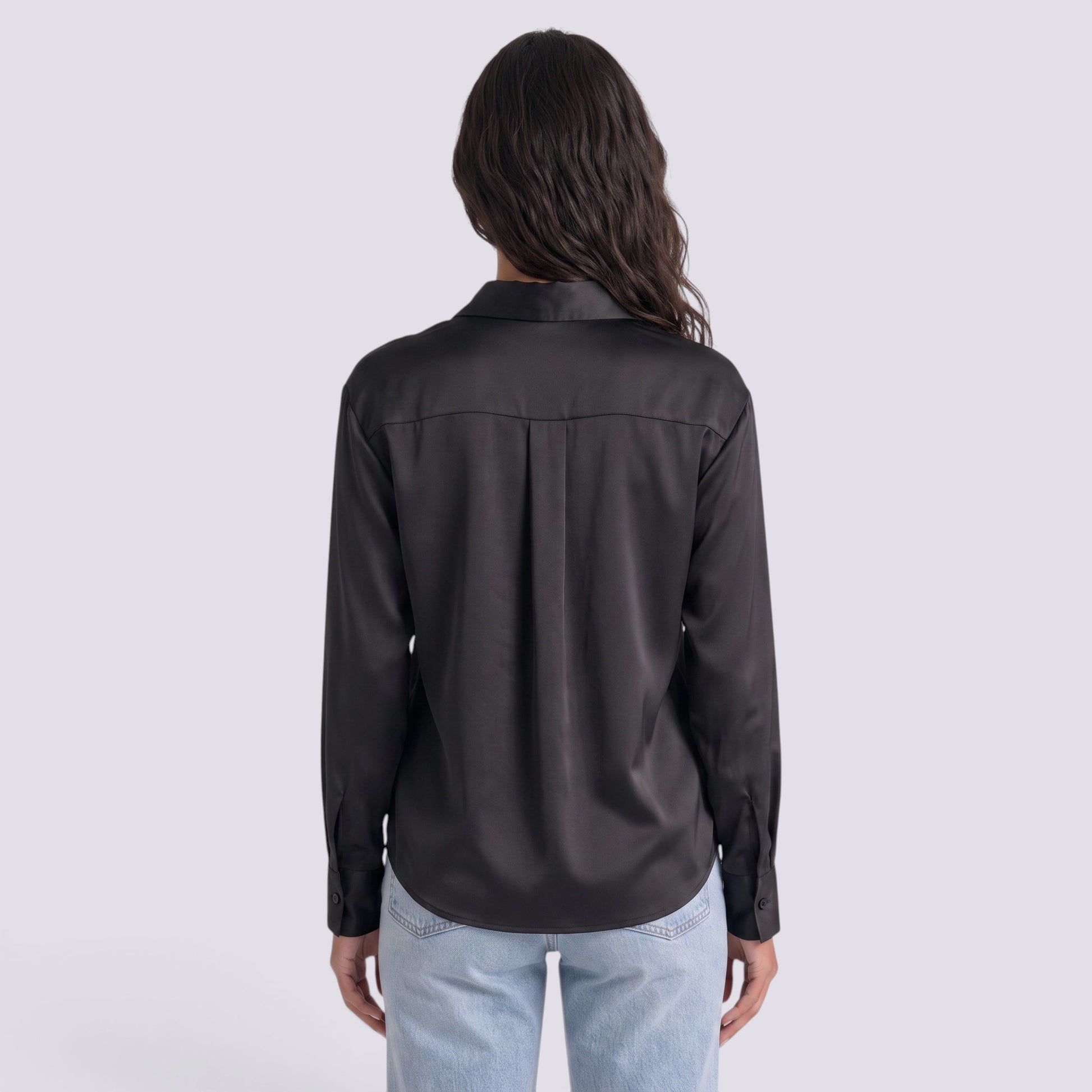 Blusa Mujer Manga Larga con Solapa