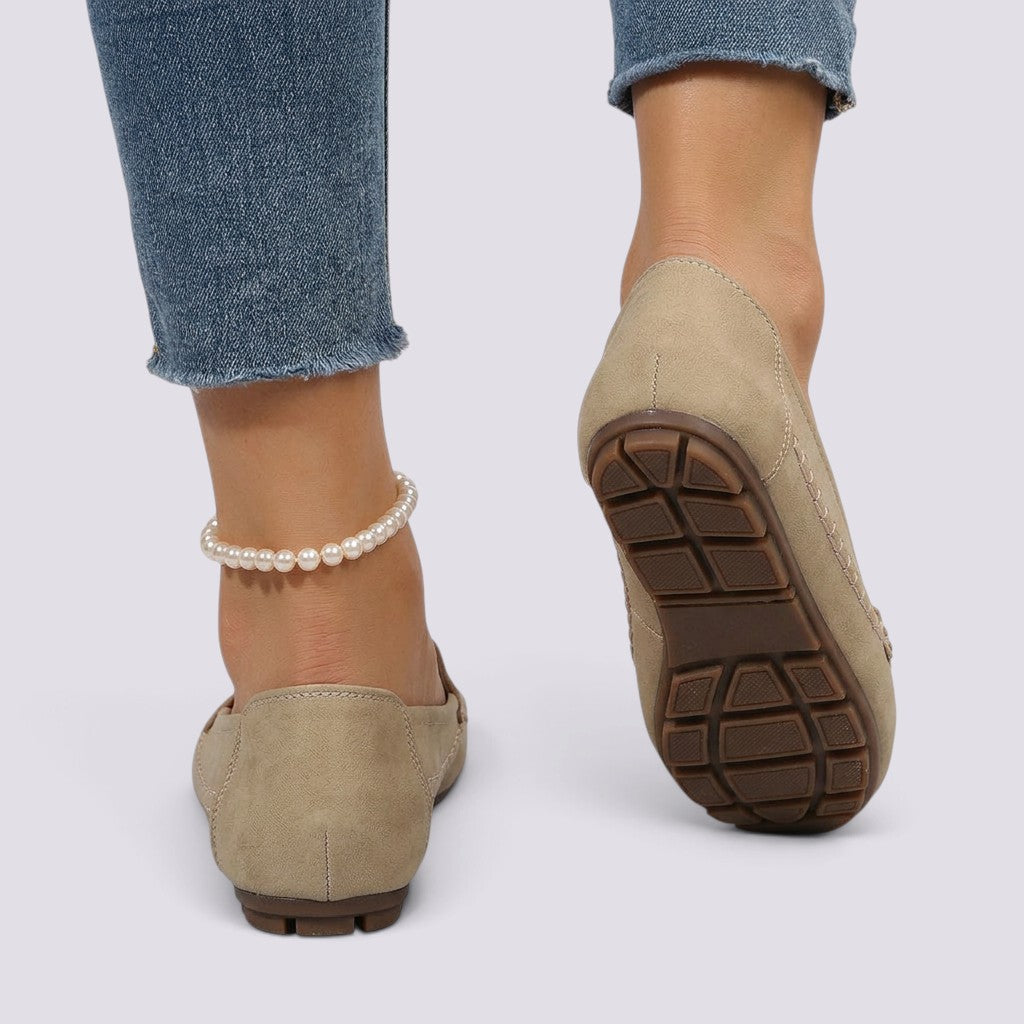 Mocasines Mujer Cómodos Punta Redonda