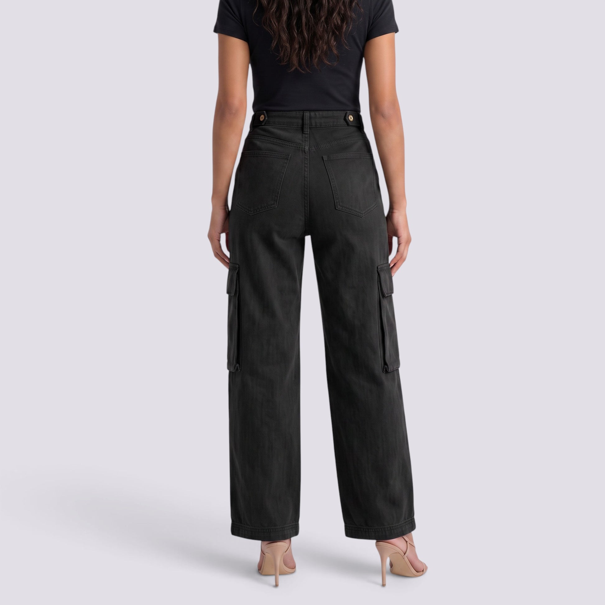 Vaqueros Cargo Mujer Multibolsillos