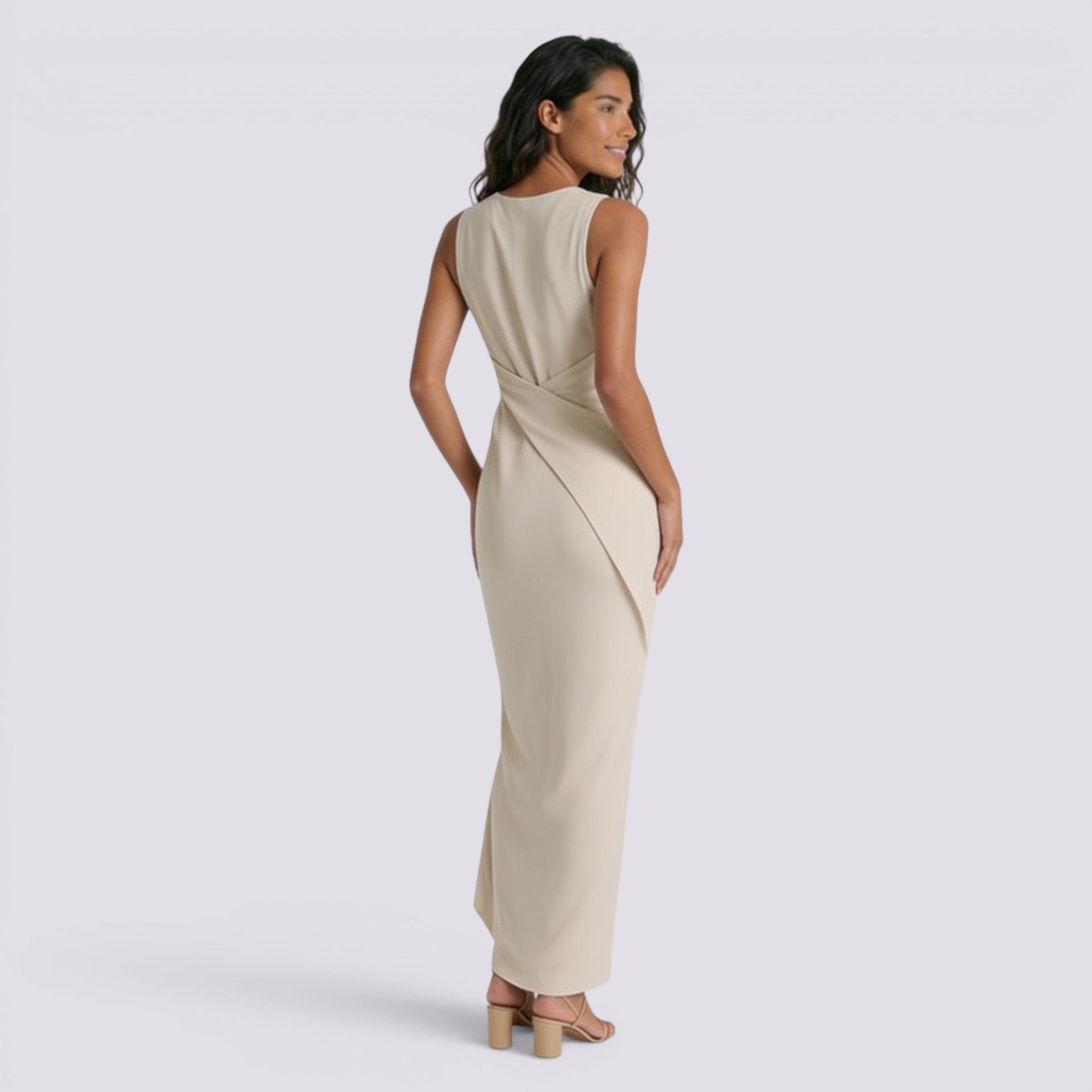 Vestido Largo Asimétrico Mujer