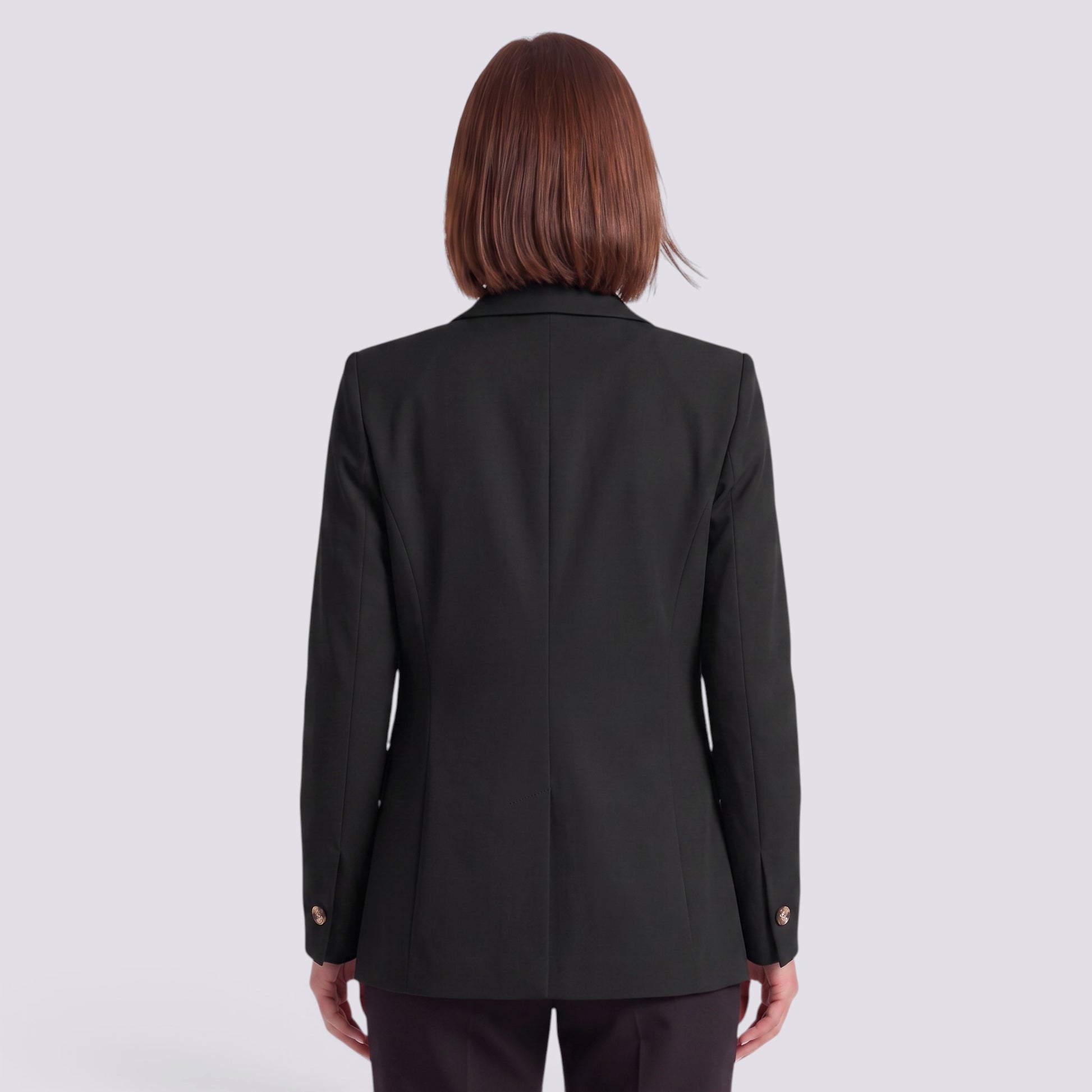 Blazer Mujer Entallado Un Botón